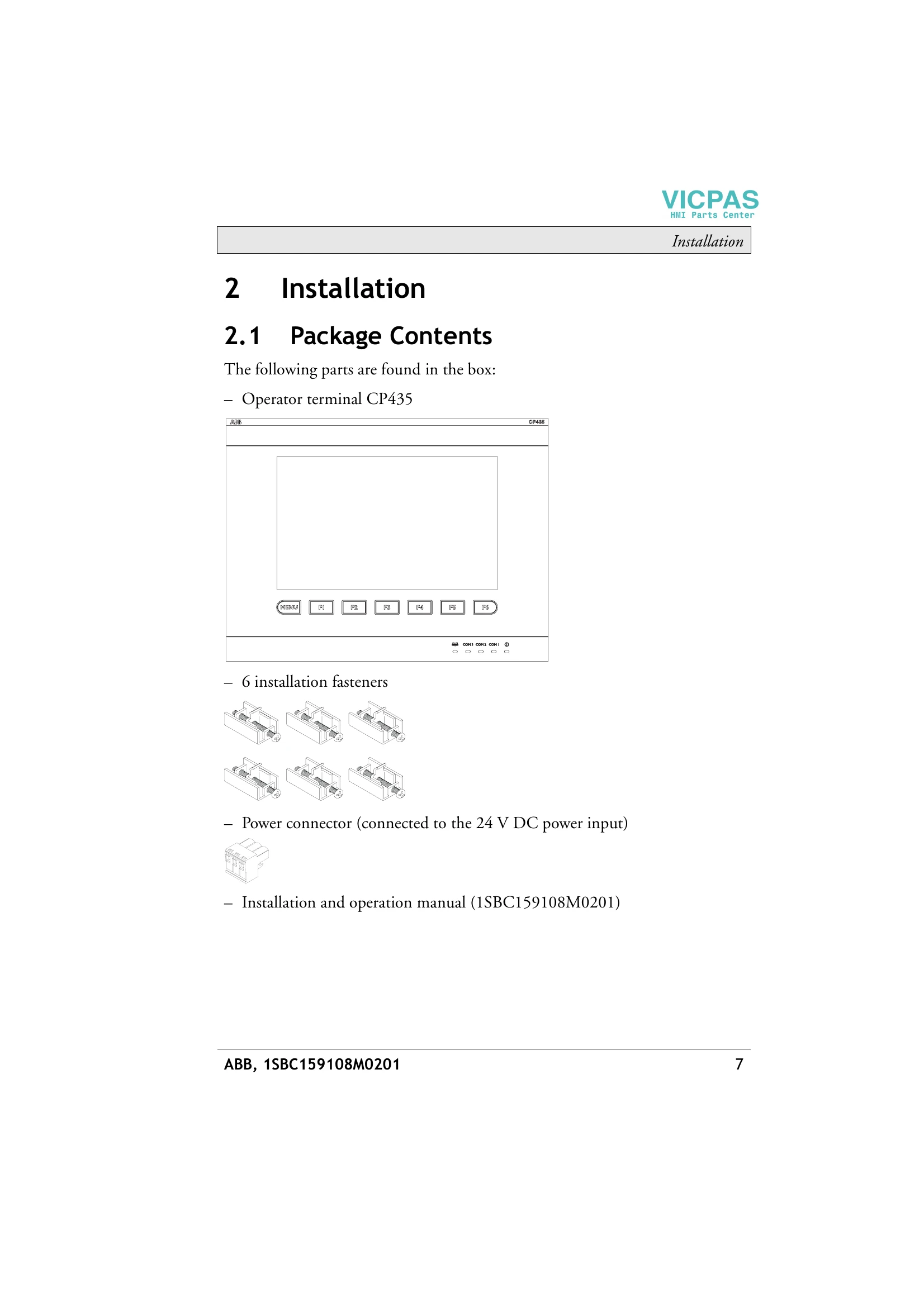 Installation Guide for CP435