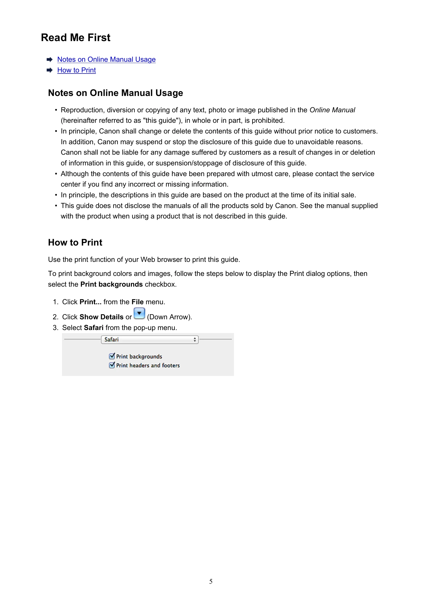 Manual for MG2500 series