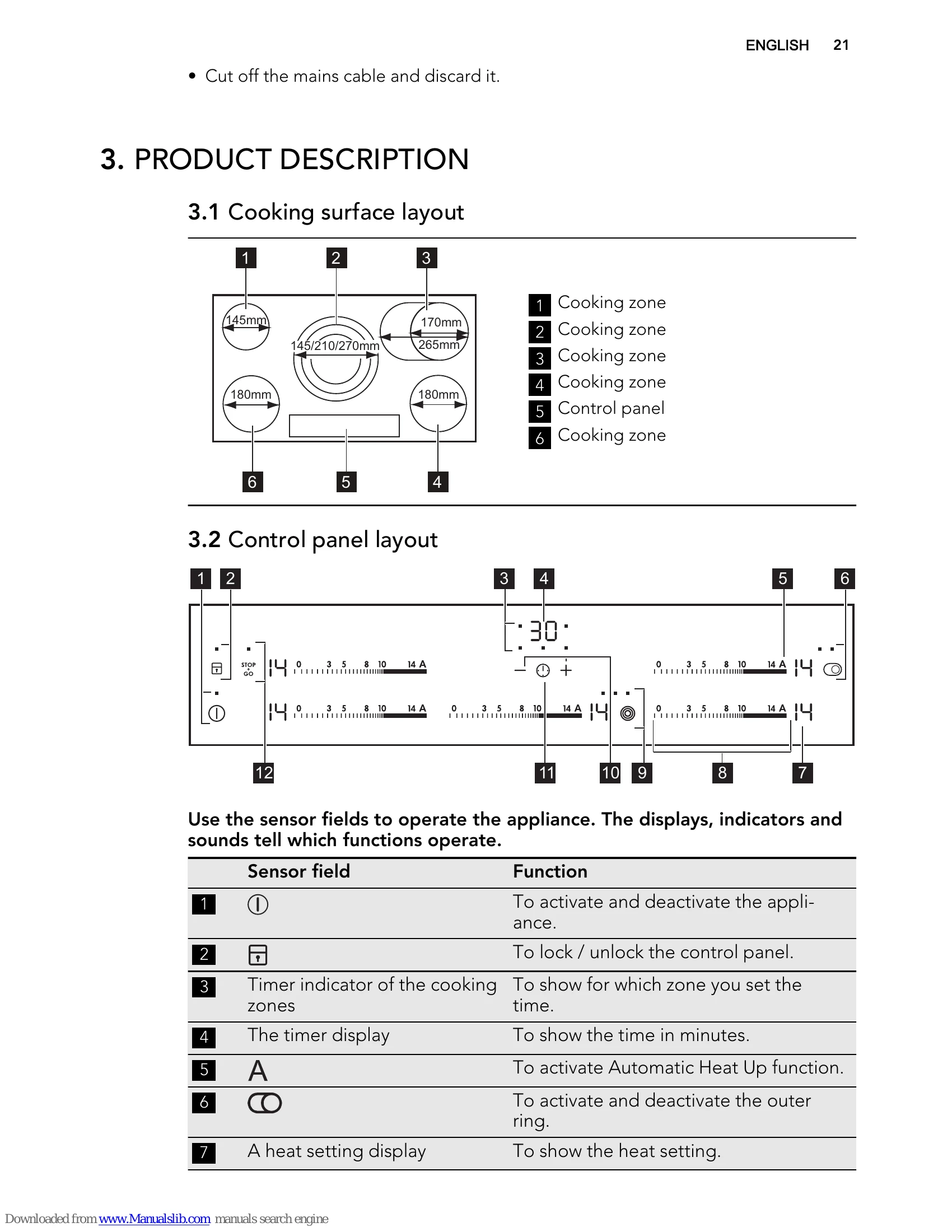Manual for HK955070FB