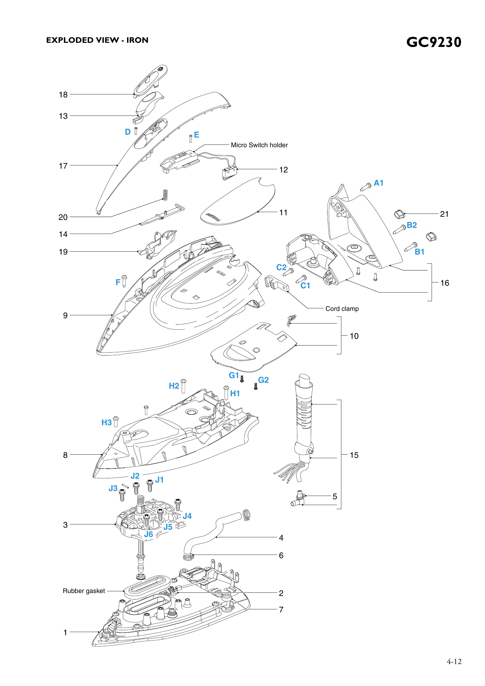 Parts/Service for GC9230