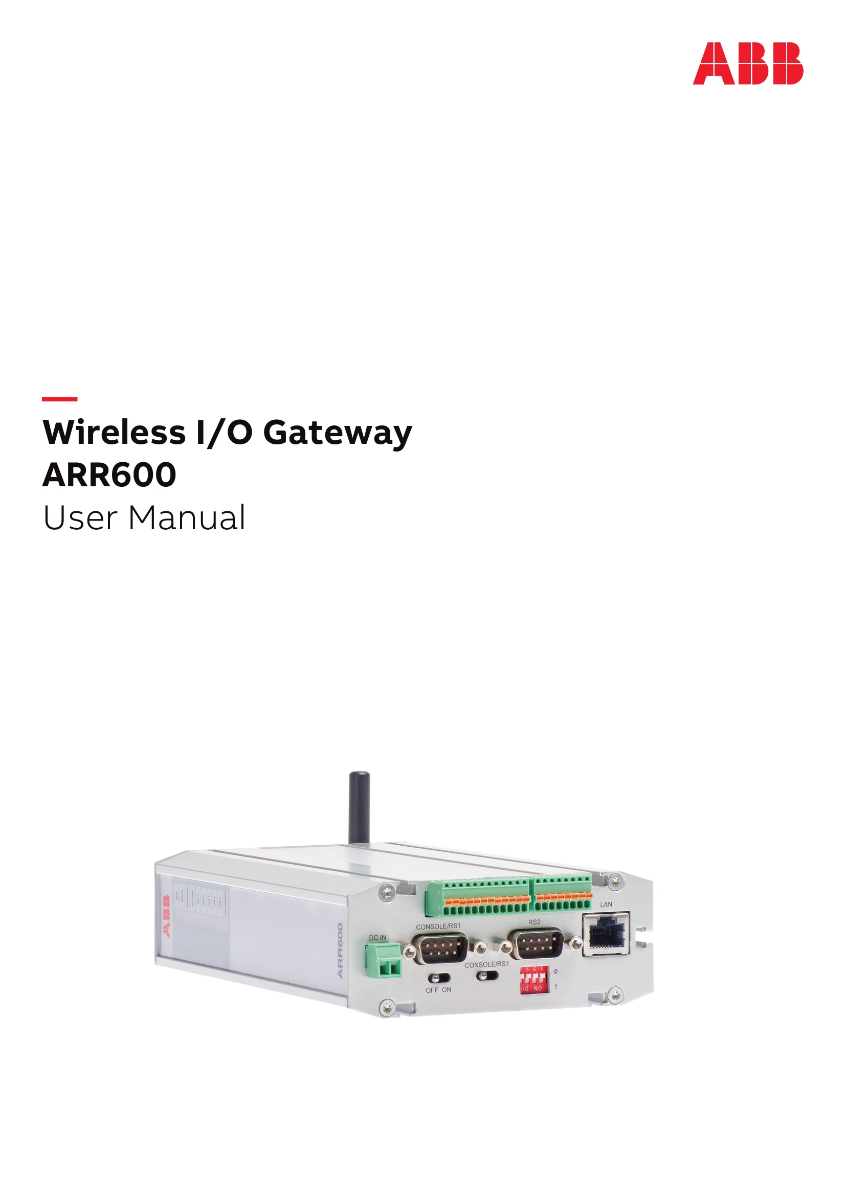 Manual for ARR600
