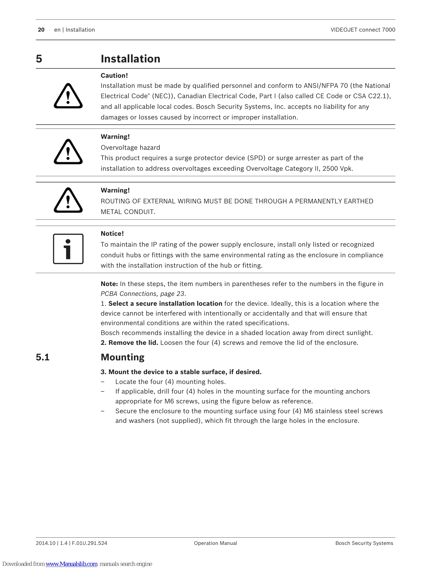 Manual for connect 7000