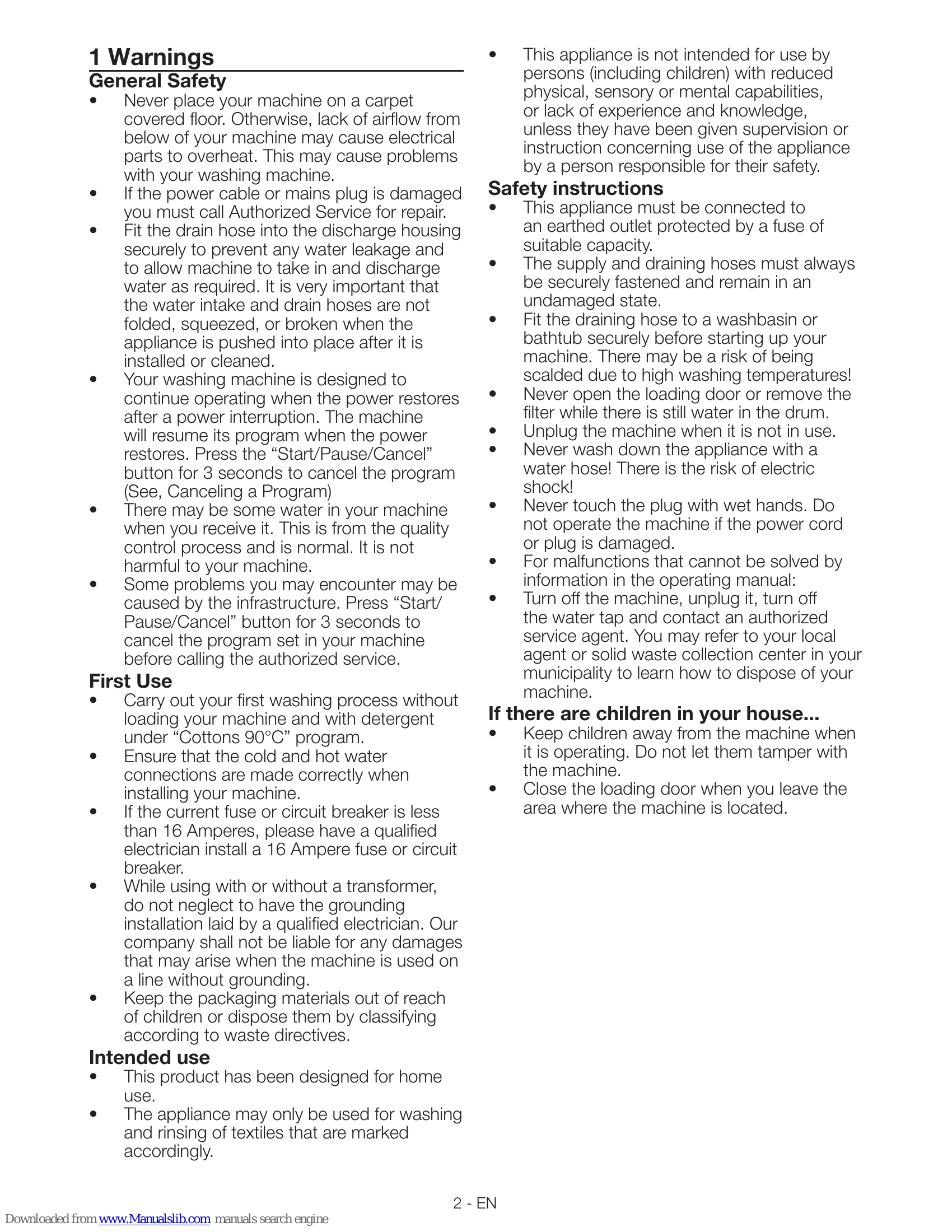 Manual for WMB 50811 F