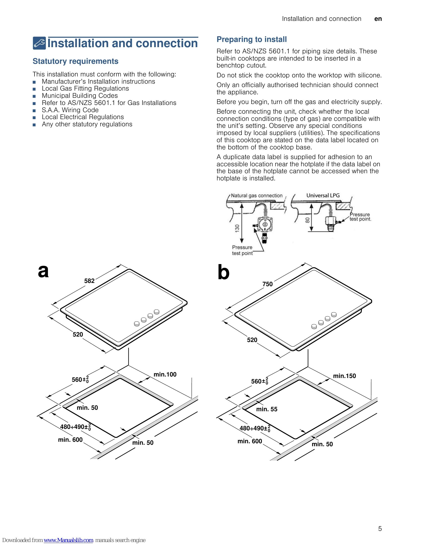 Manual for PCH6A5B90A