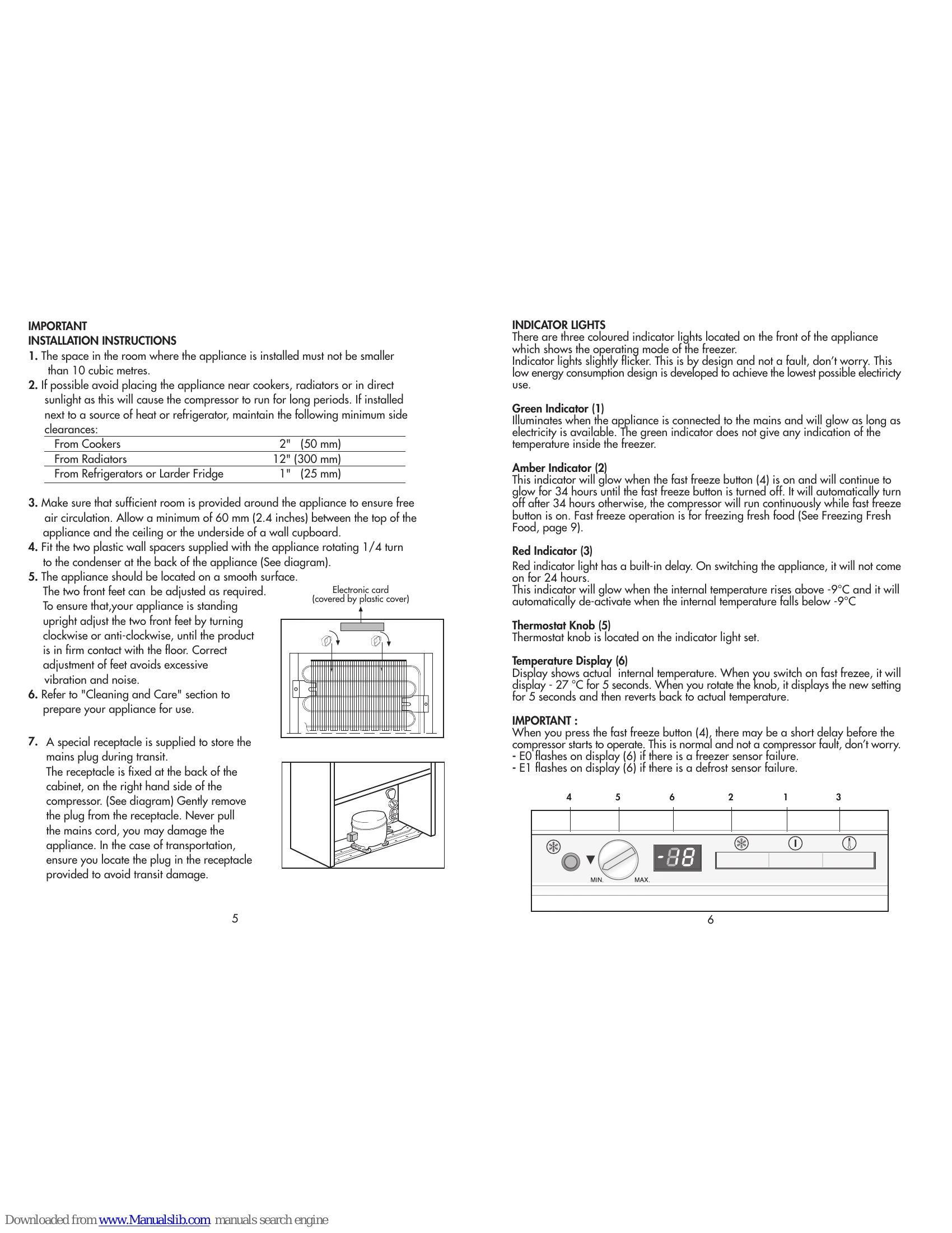 Manual for TZDA 524 F