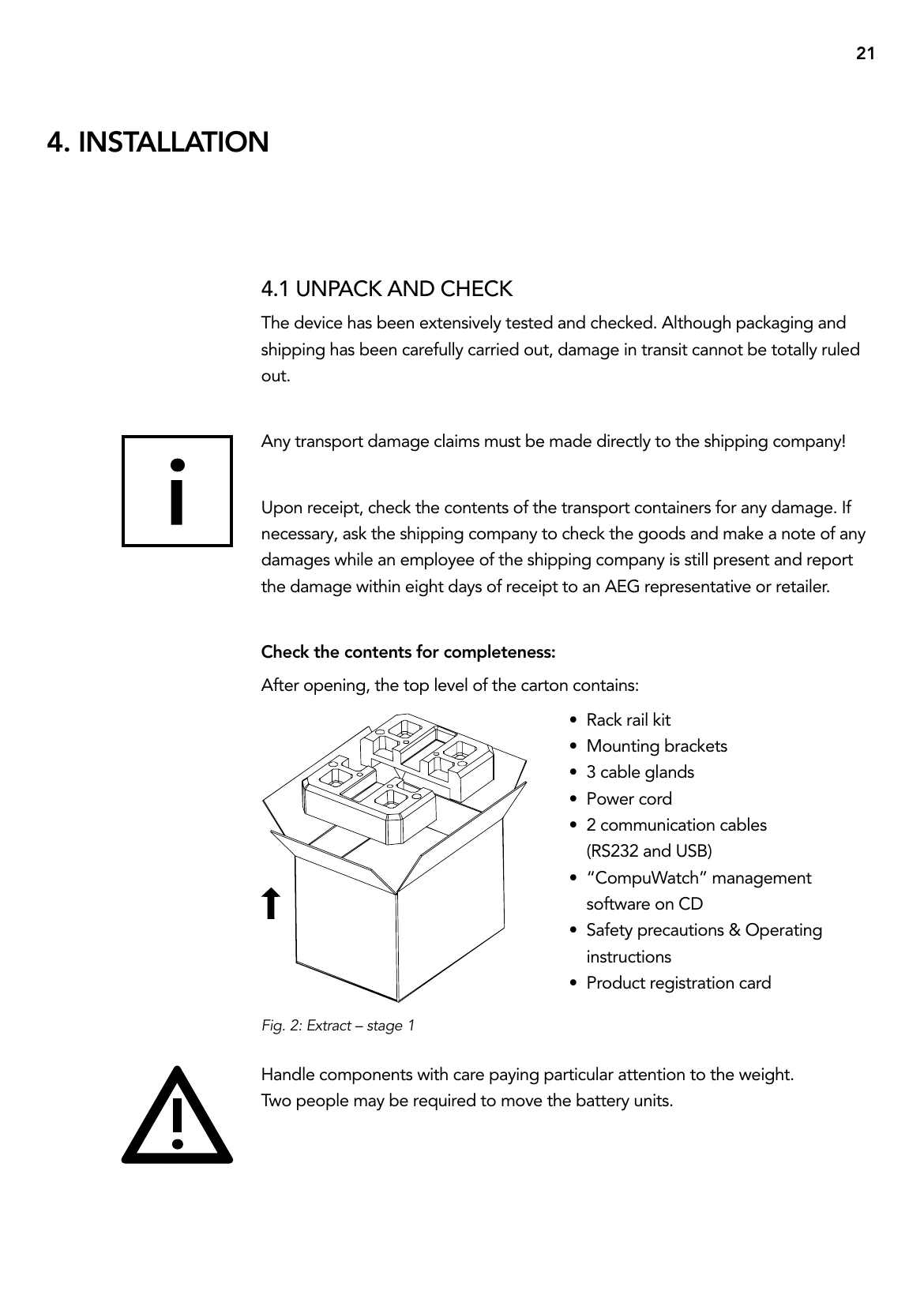 Manual for Protect D. 6000 (BP)