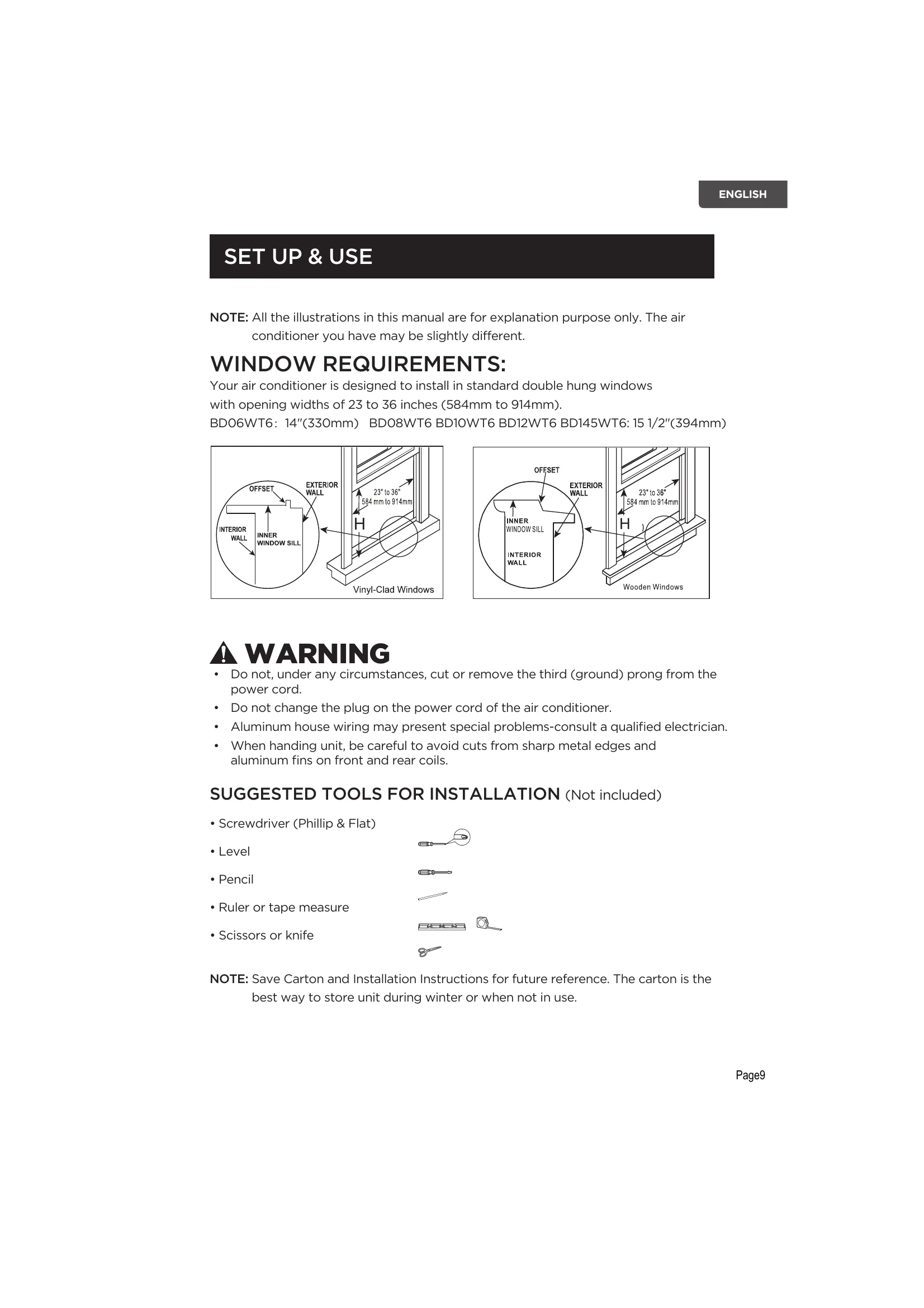 Manual for BD06WT6