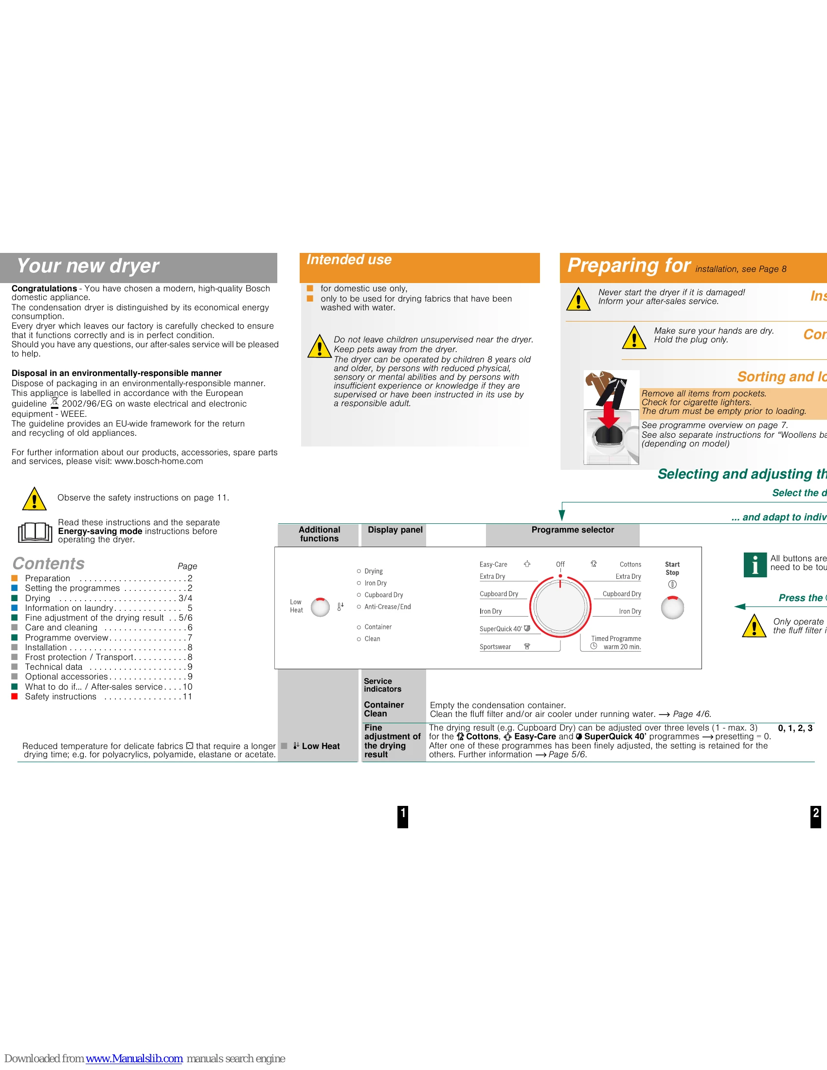 Manual for WTE84106GB