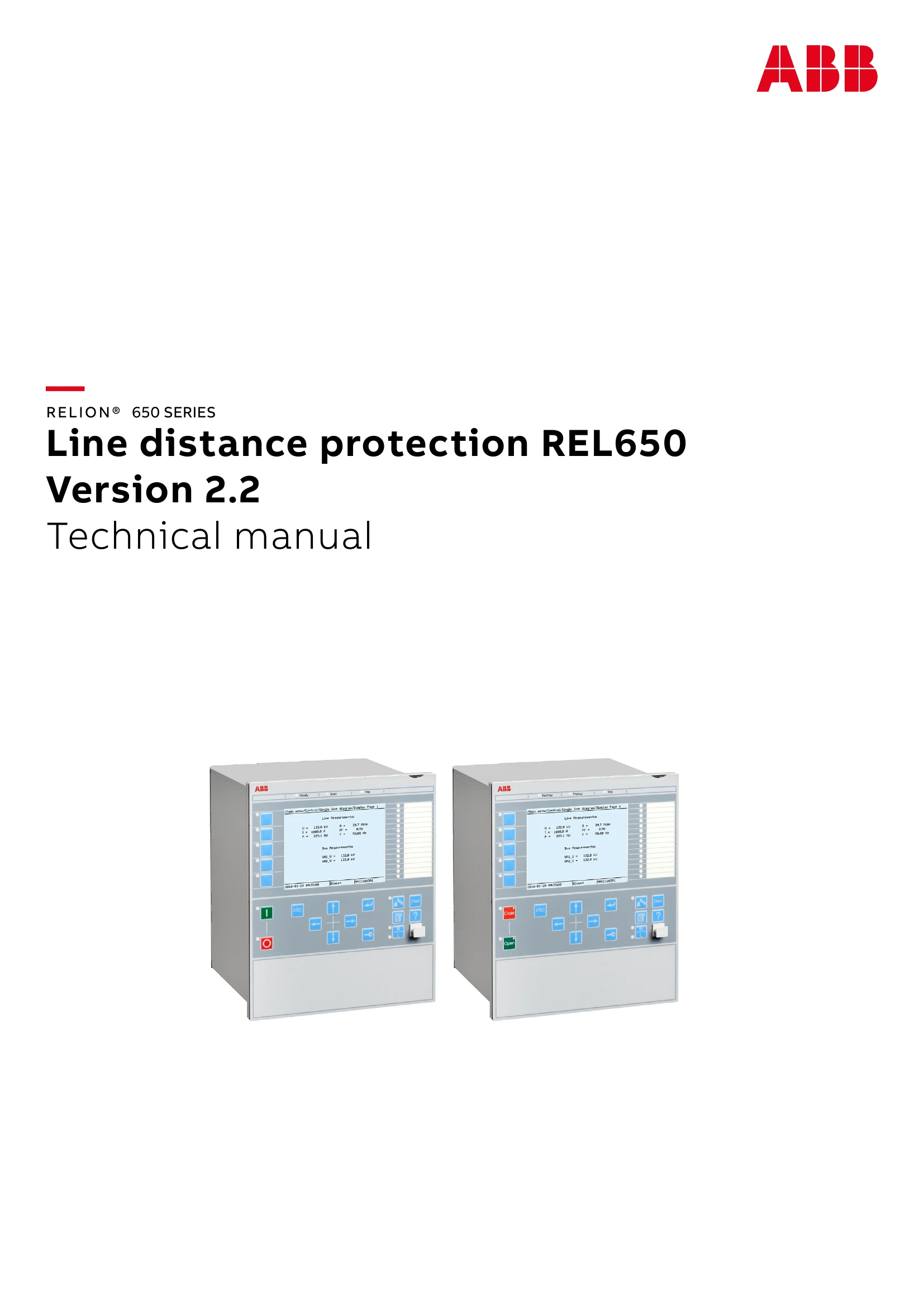 Manual for REL650