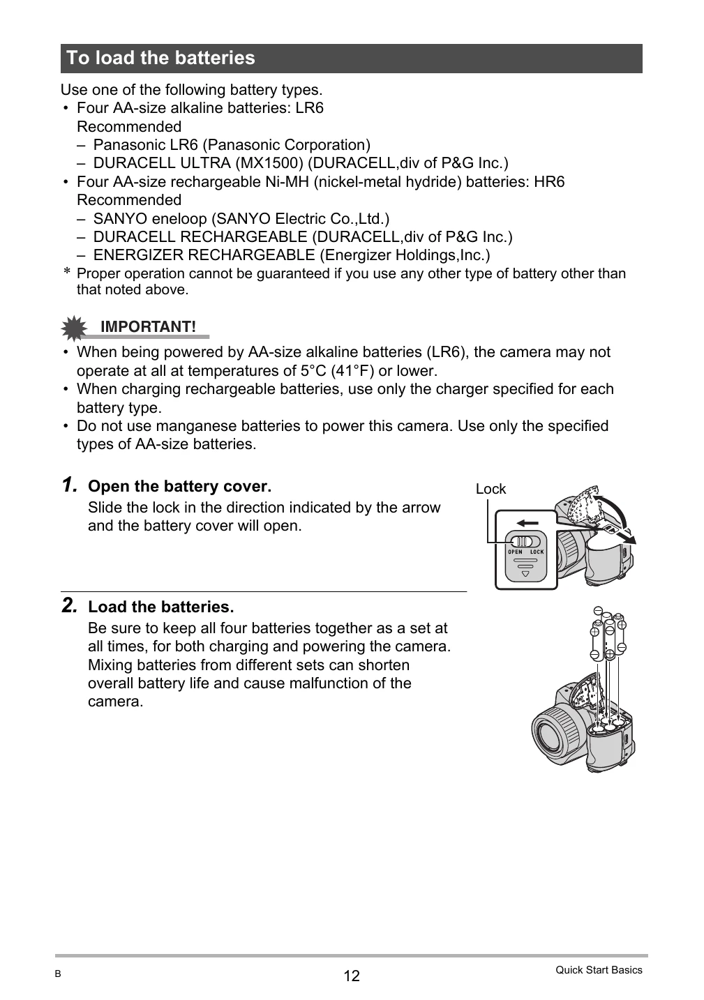 Manual for EX-FH20