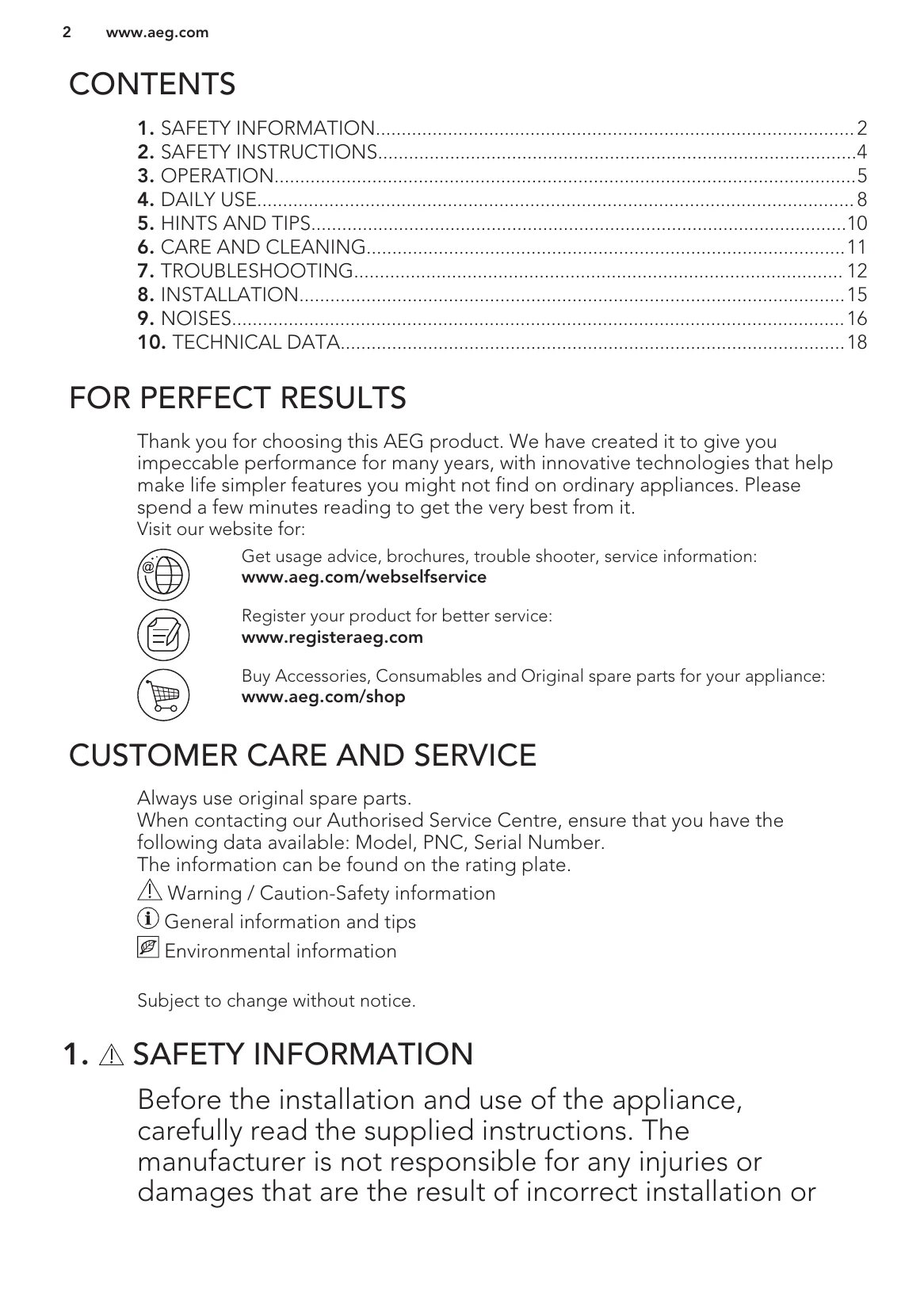 Manual for SCE81824NC