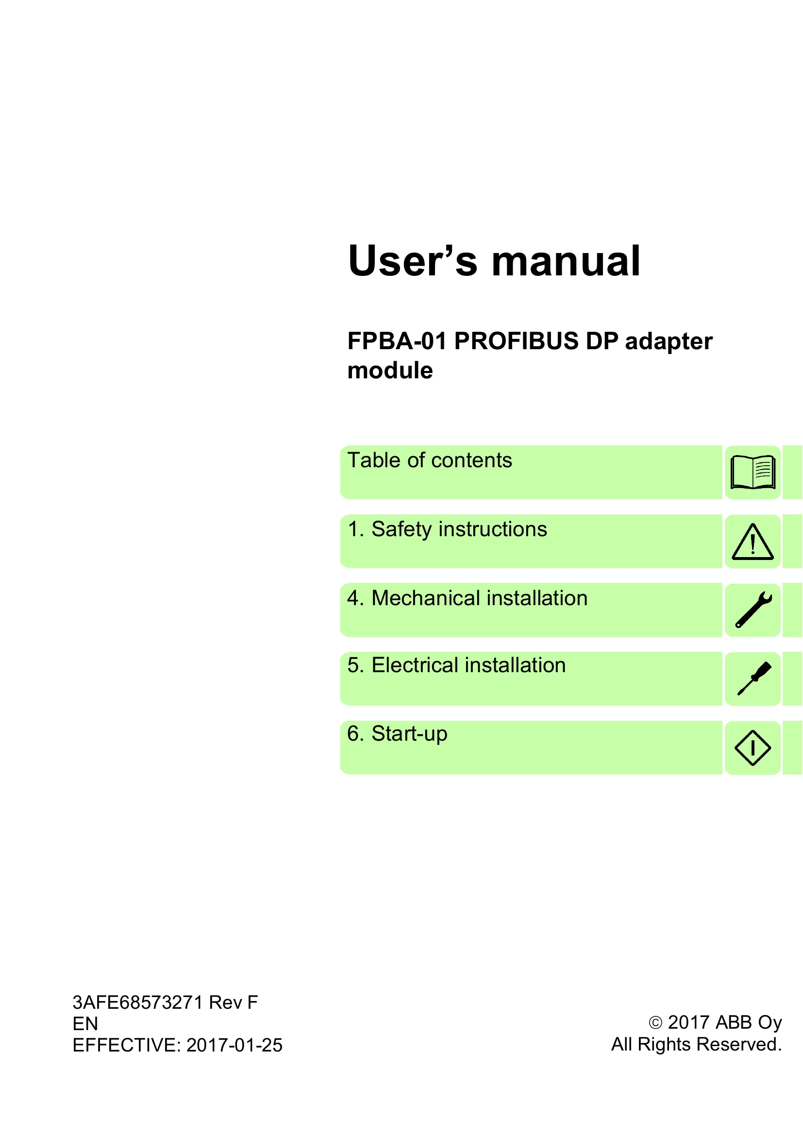 Manual for FPBA-01