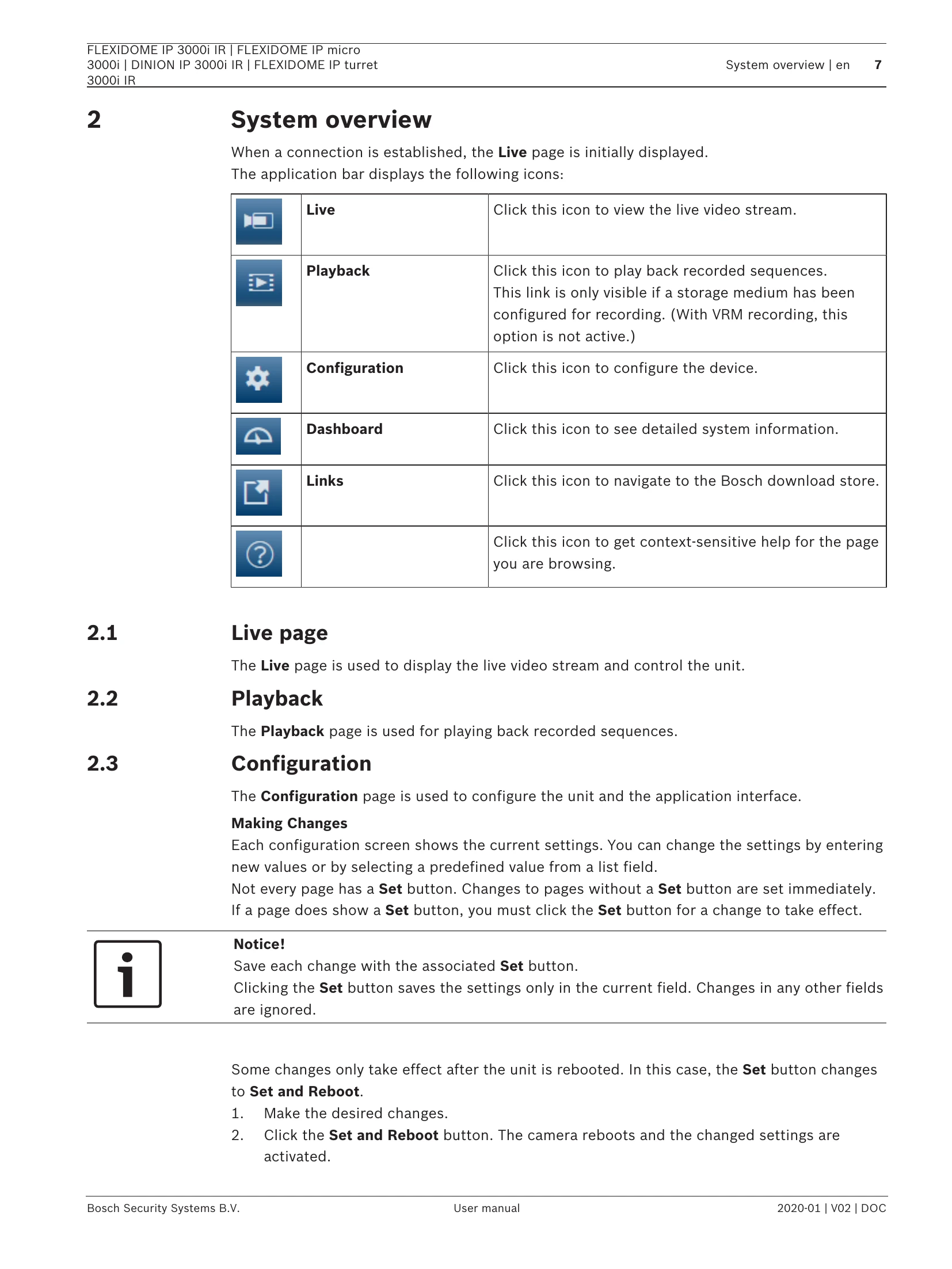 Manual for FLEXIDOME IP 3000i IR