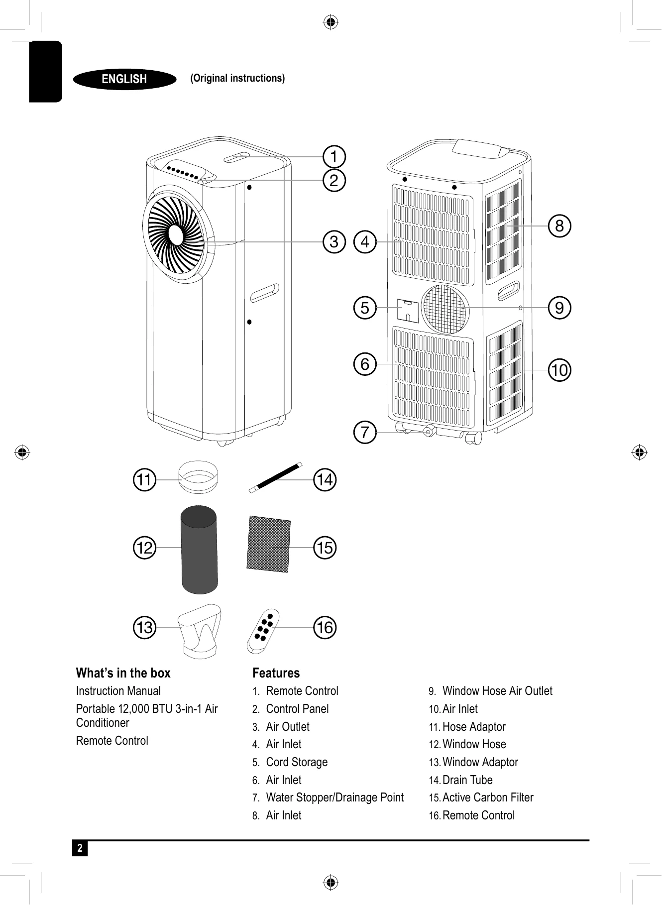 Manual for BXAC40008GB