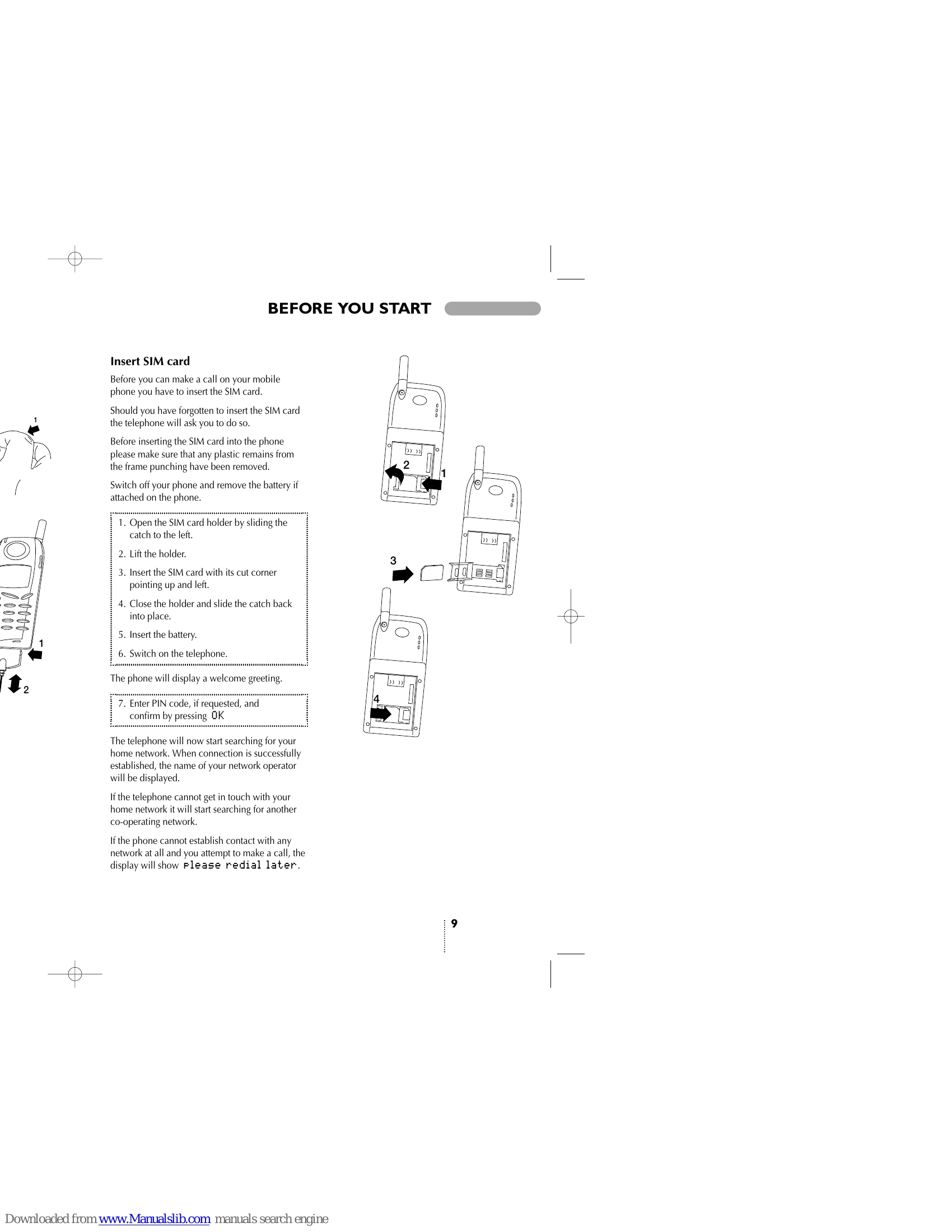 Manual for GSM 909 DUAL S