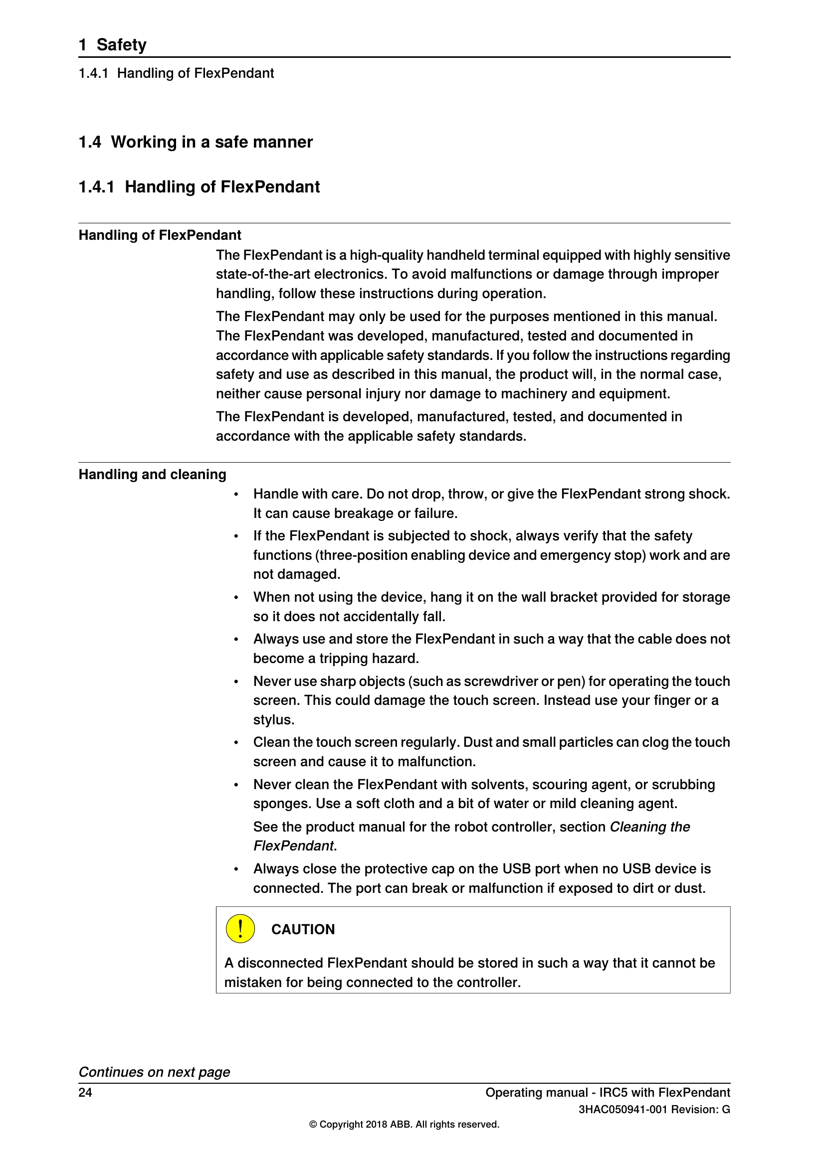 Manual for IRC5