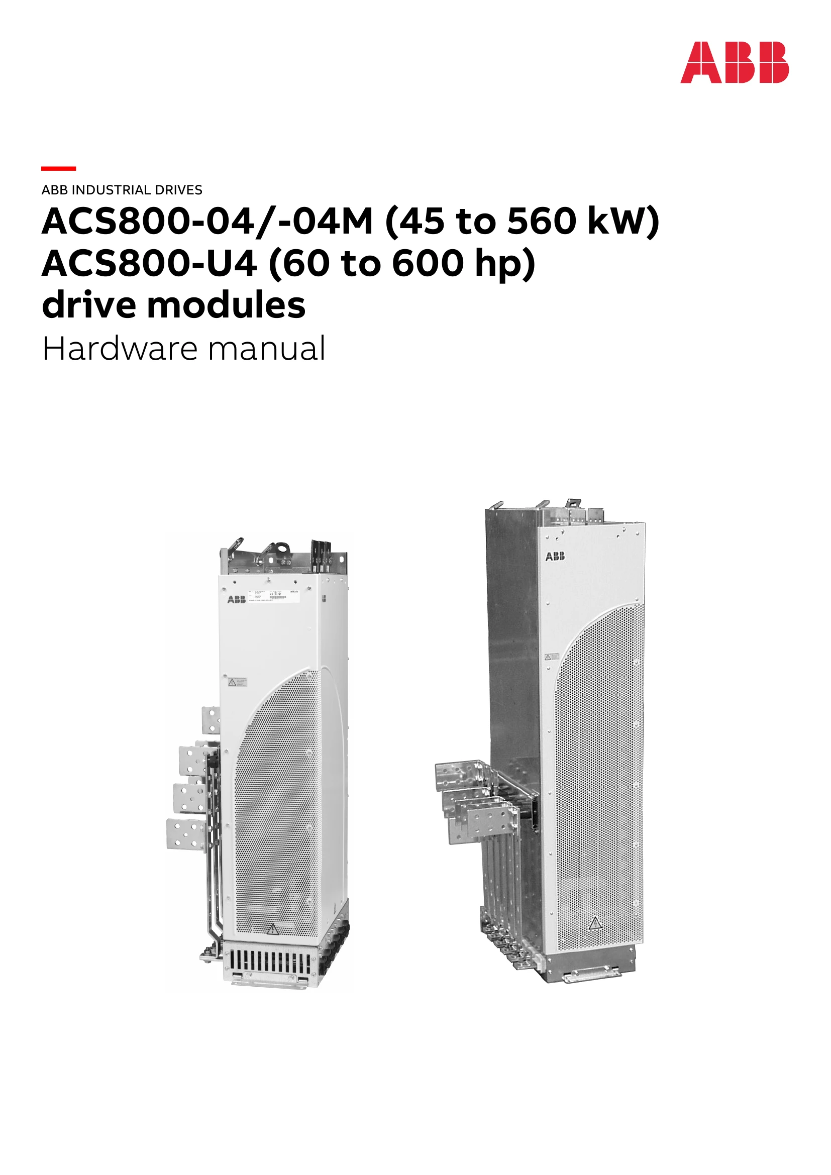 Manual for ACS800-04/-04M ACS800-U4