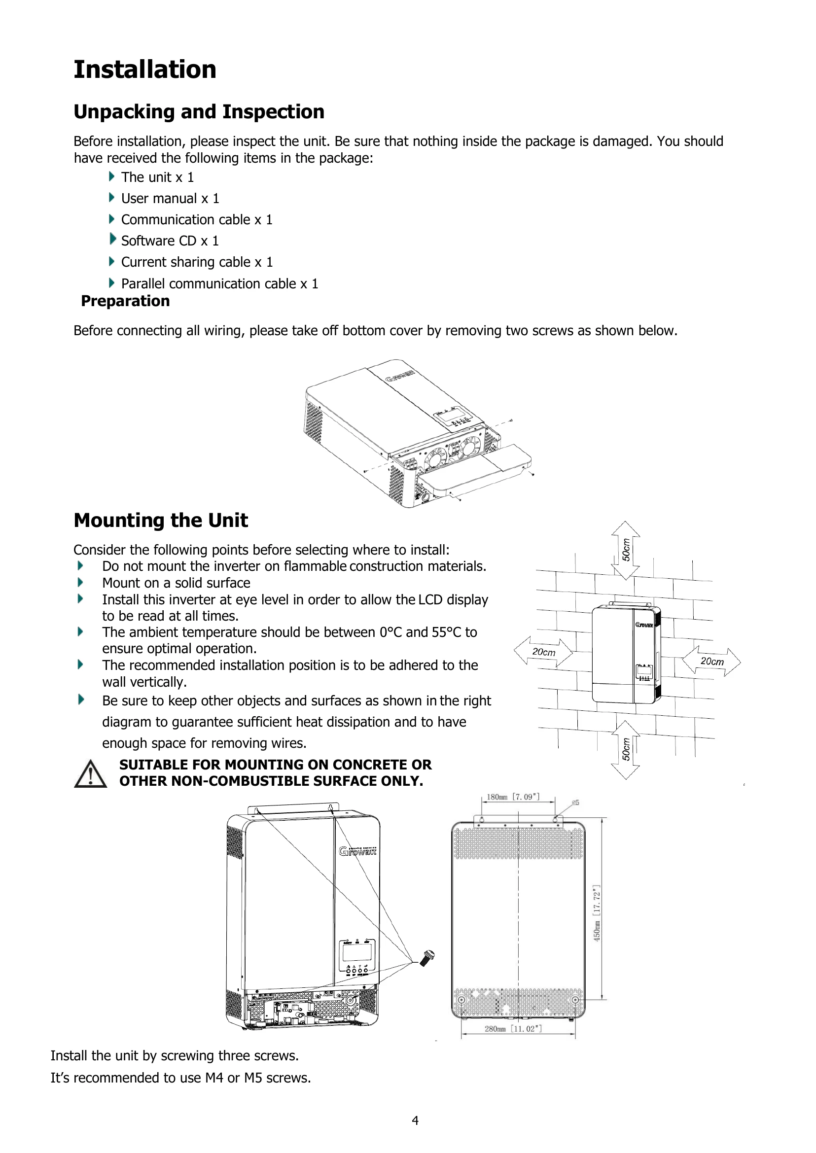 Manual for SPF 5000 ES