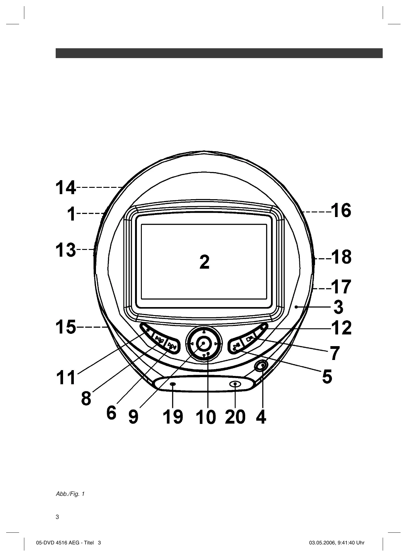 Manual for DVD 4516 TFT