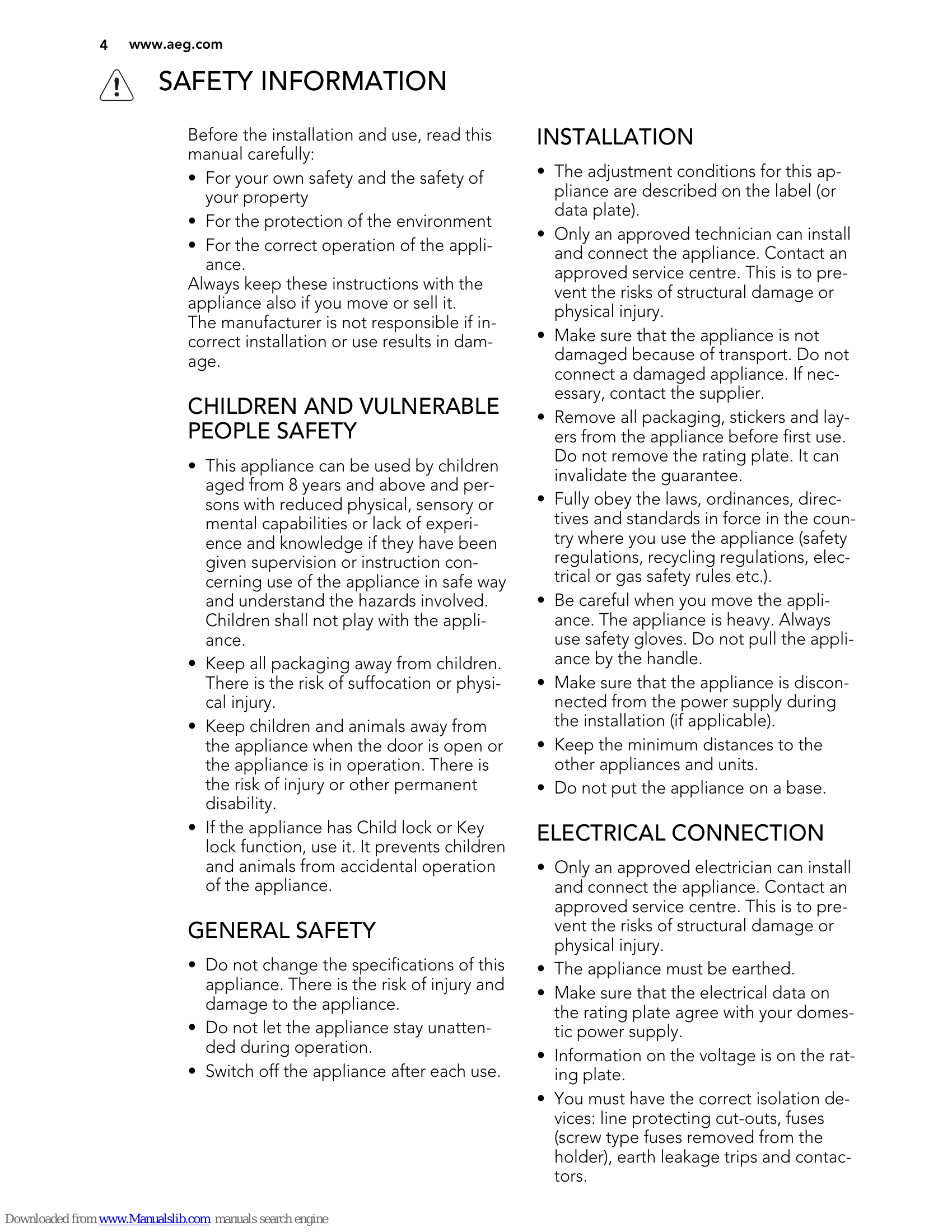 Manual for 47036IU