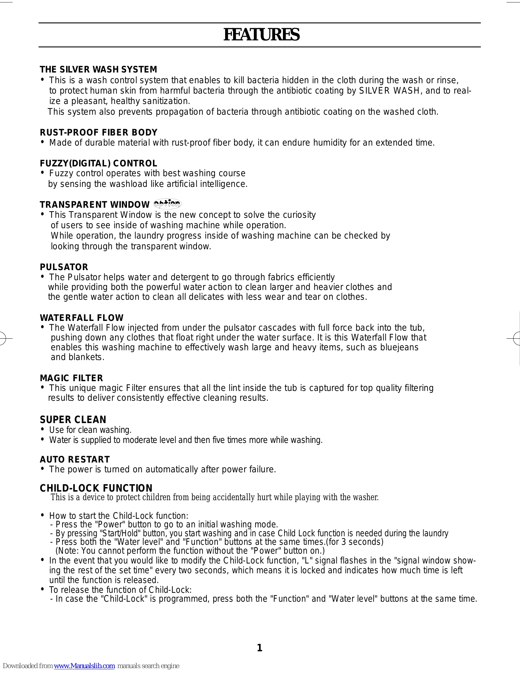 Manual for DC68-02154A