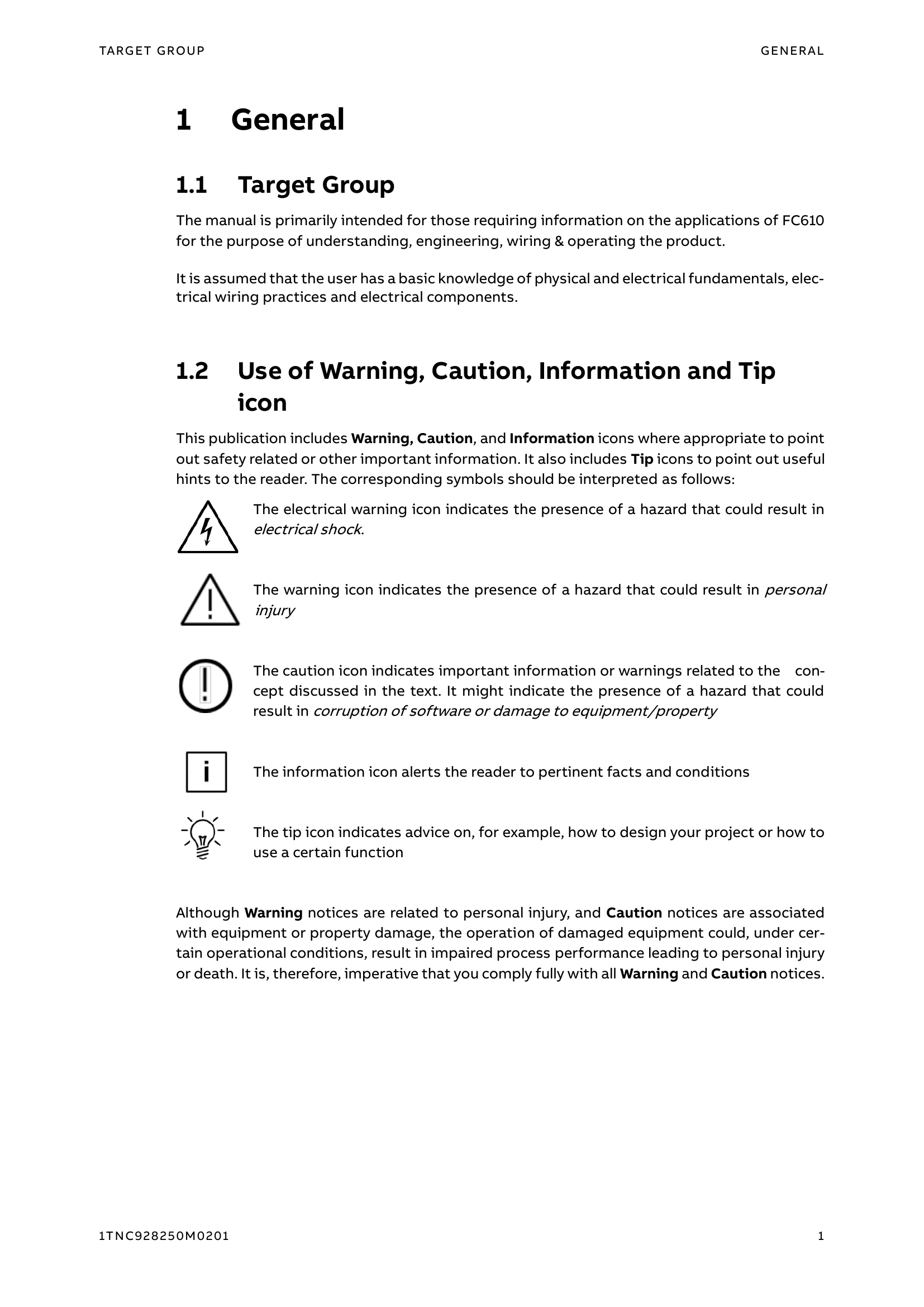 Manual for FC610
