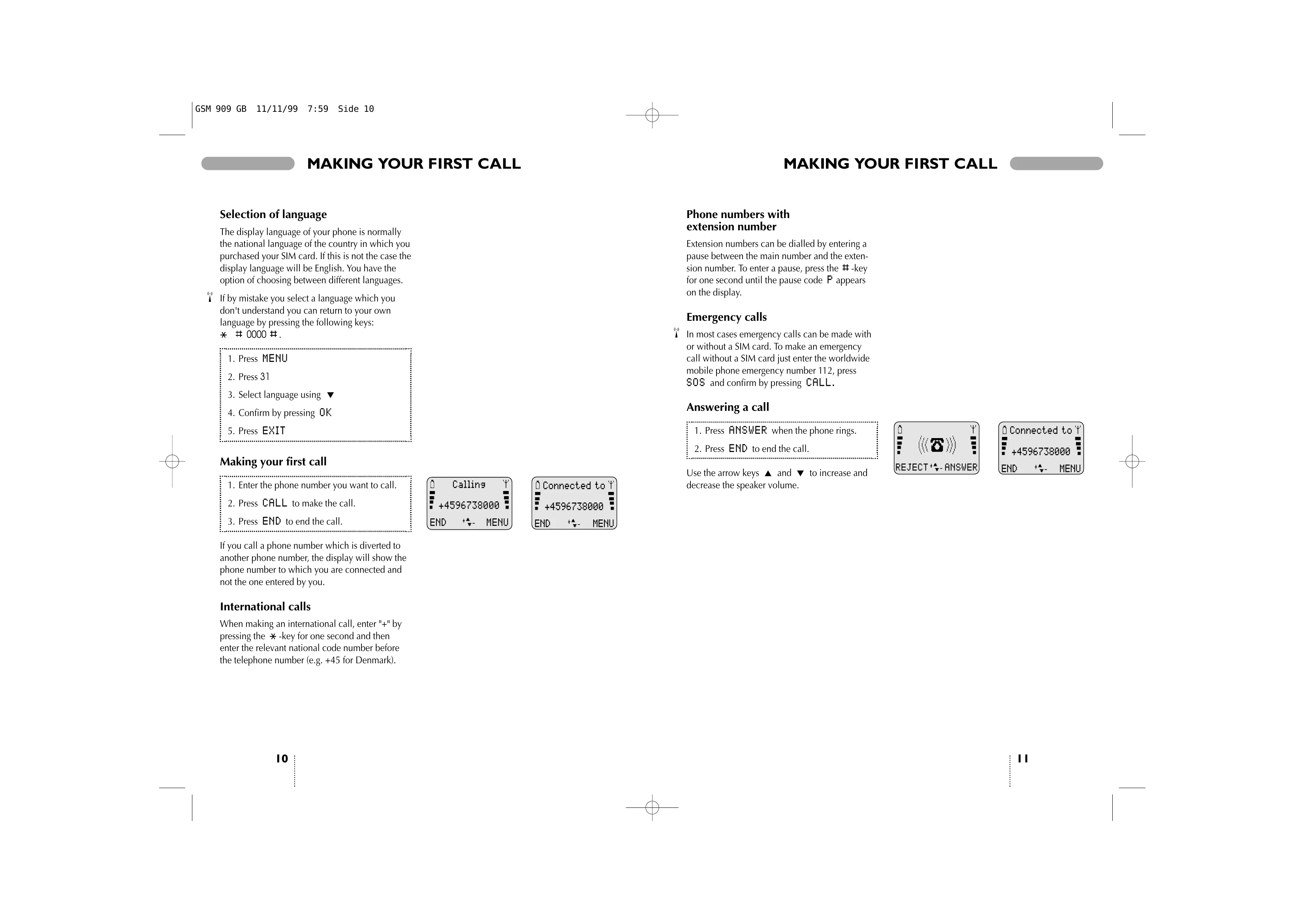 Manual for GSM 909 DUAL