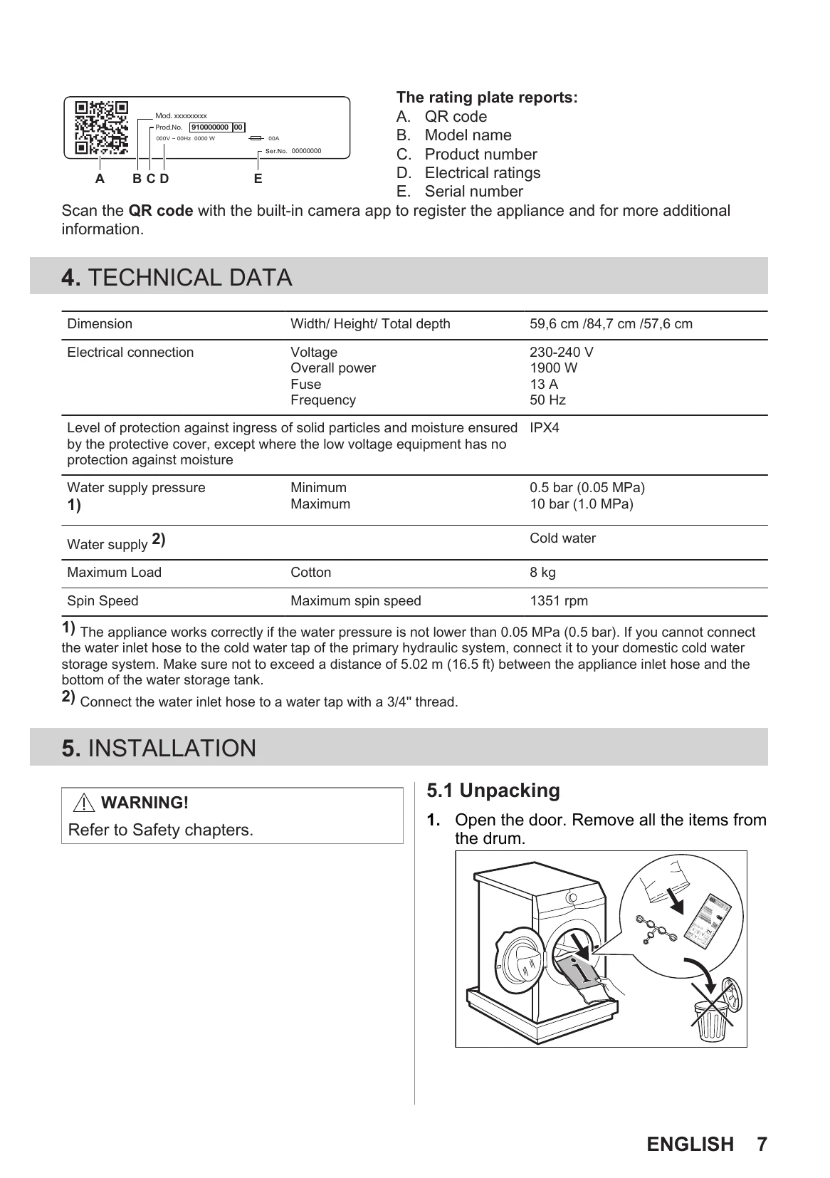 Manual for LFX50842B