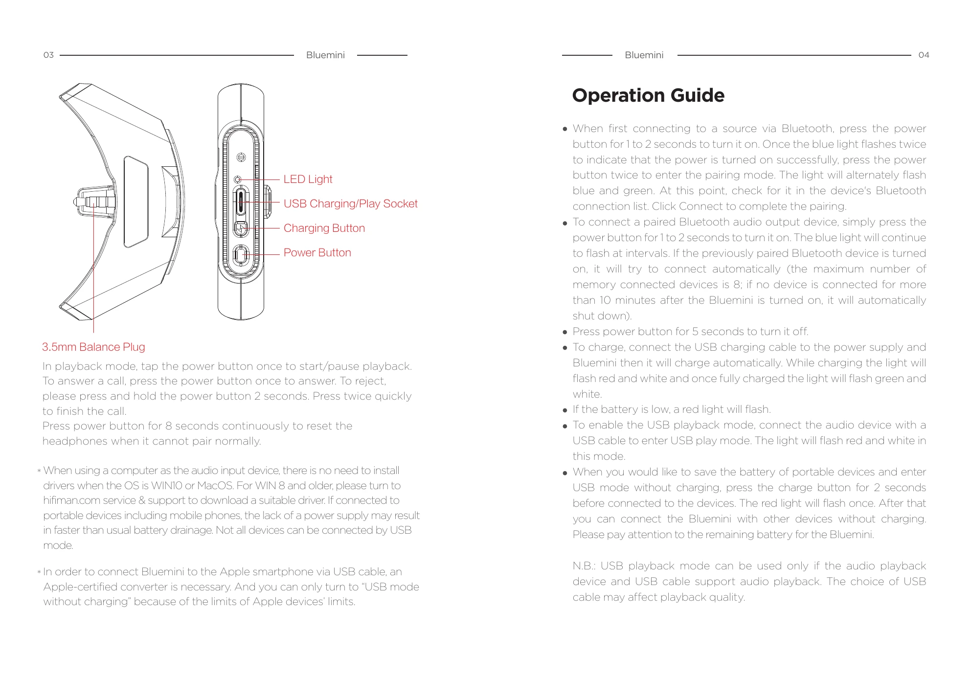 Manual for Bluemini
