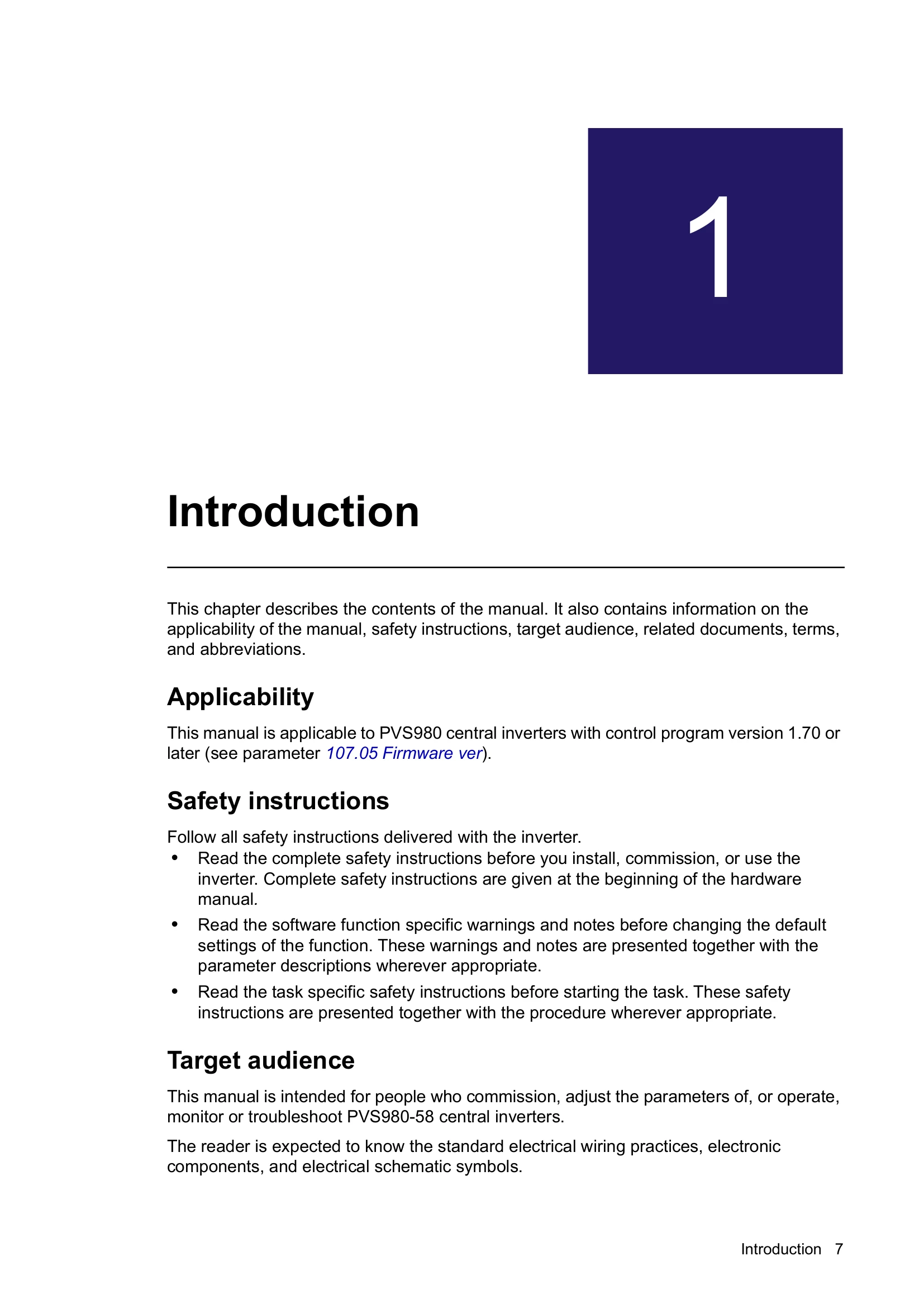 Manual for PVS980-58