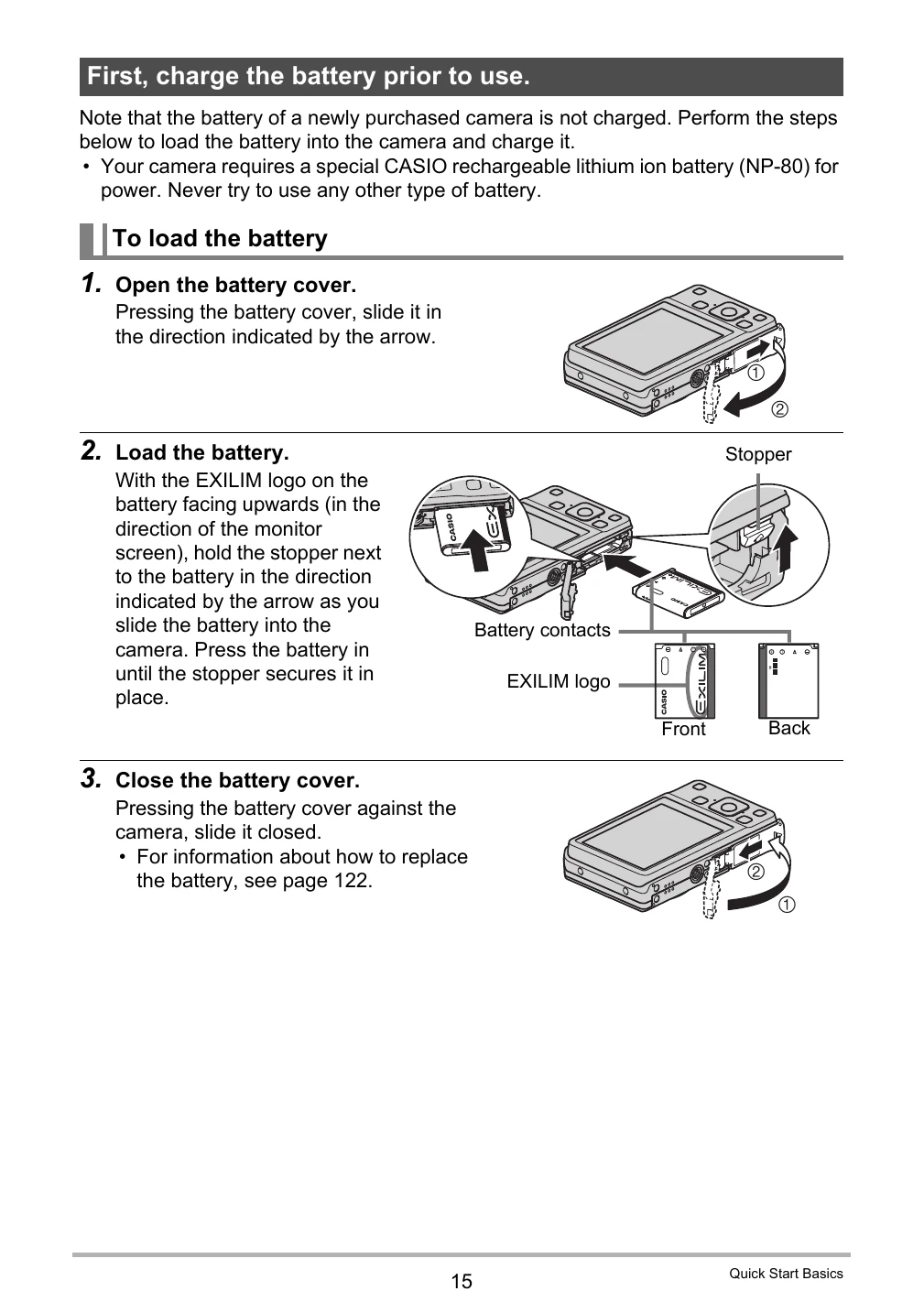 Manual for EX-ZS5