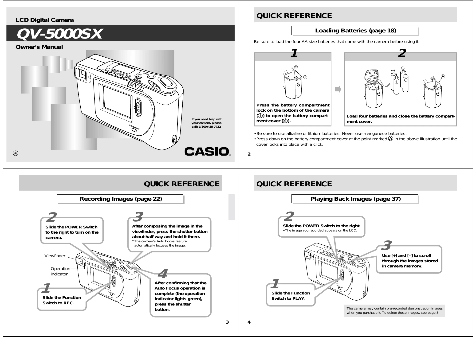 Manual for QV-5000SX