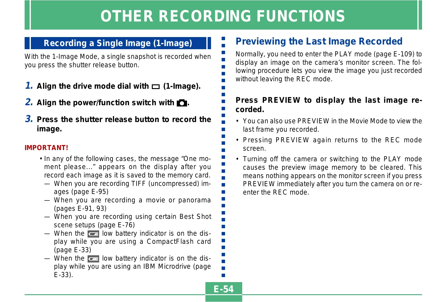 Manual for E-54