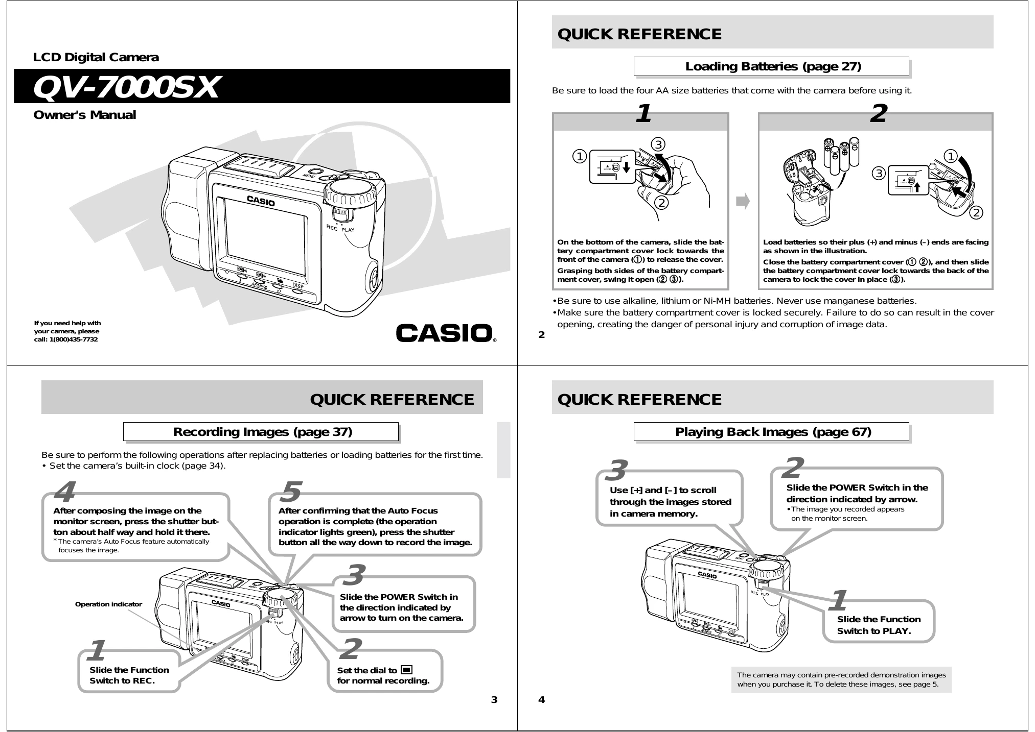 Manual for QV-7000SX