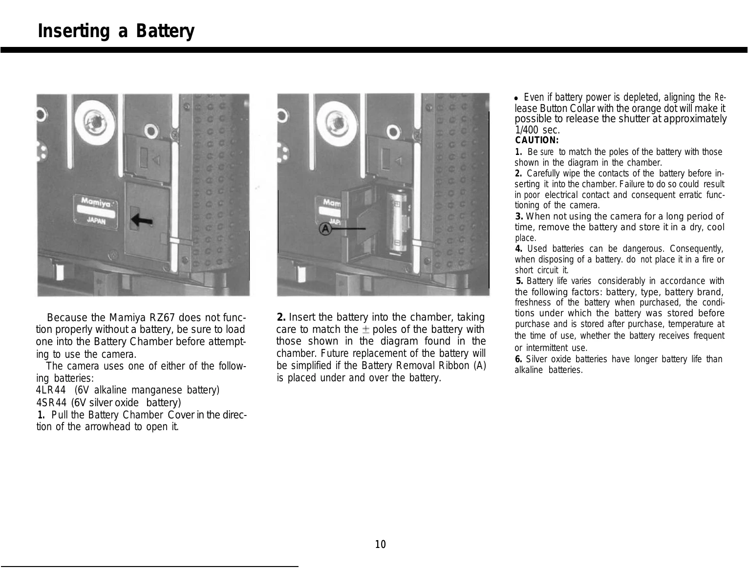 Manual for RZ67