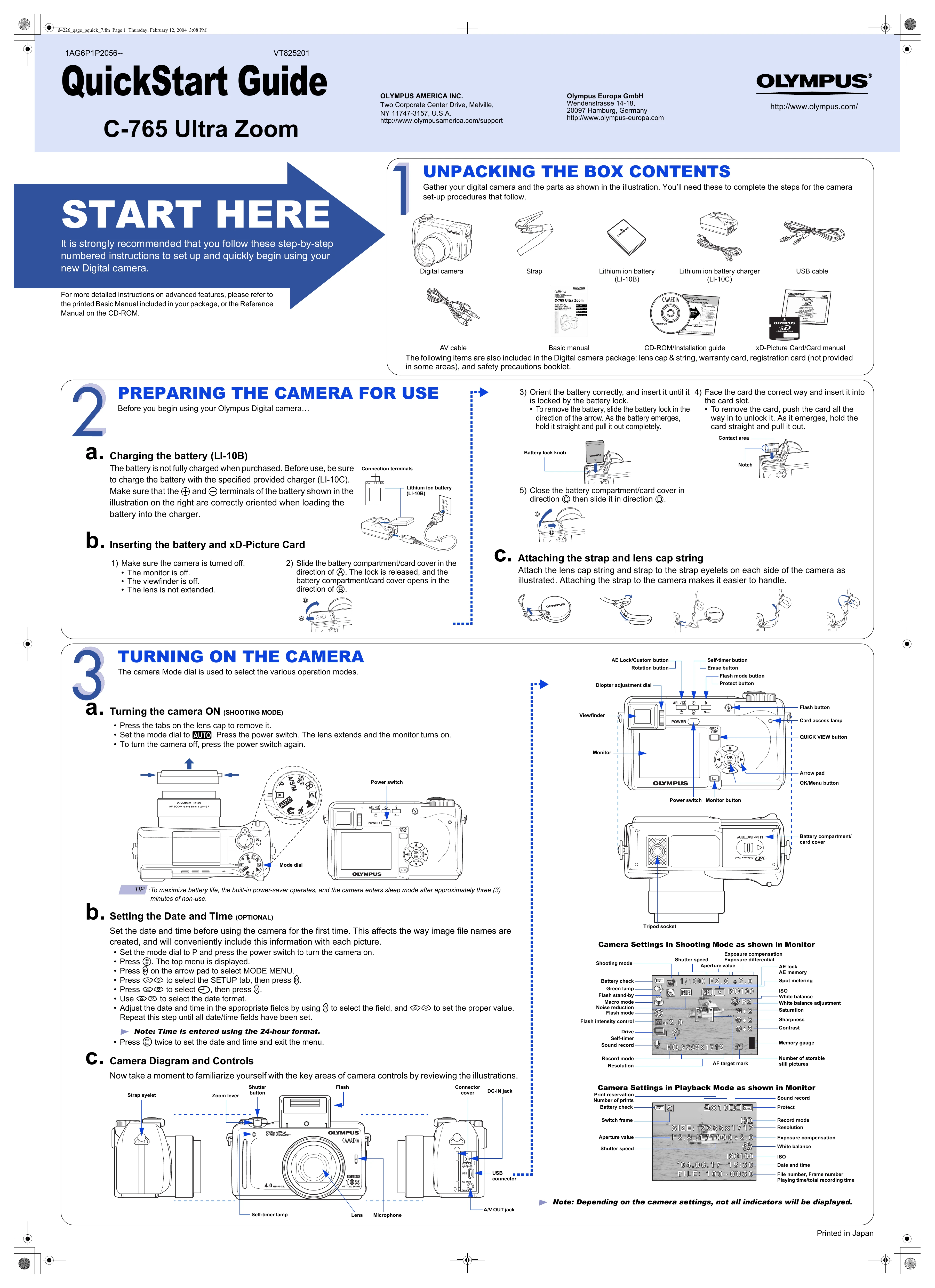 Manual for C-765 Ultra Zoom