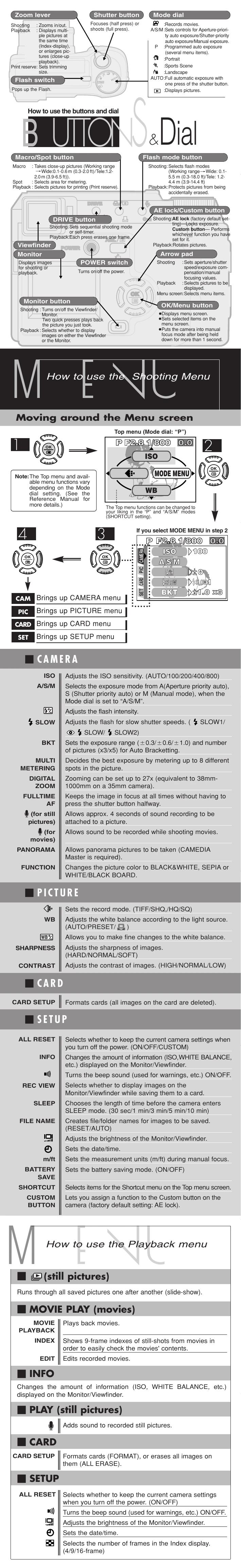 Manual for C-700 Ultra Zoom