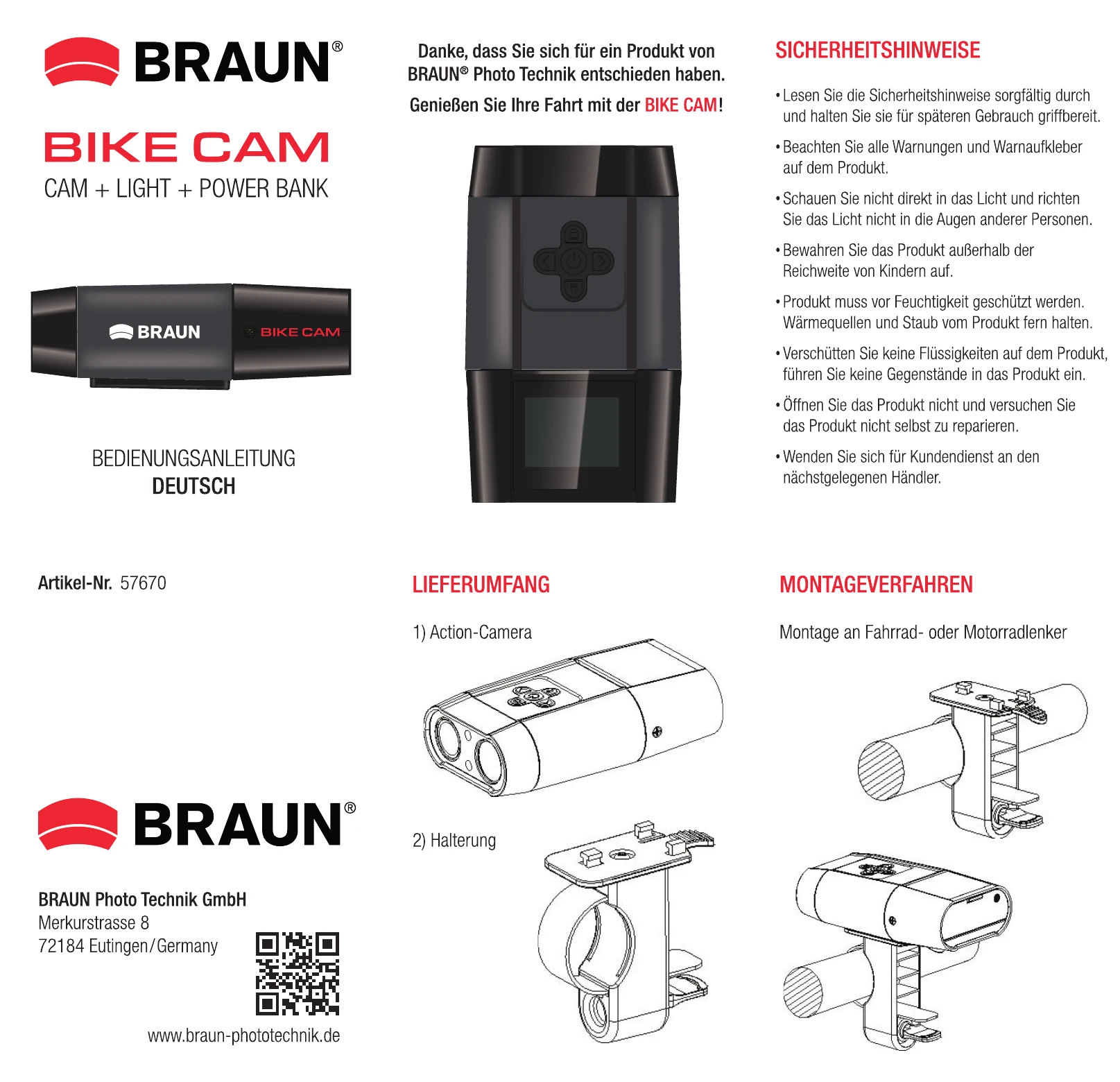 Manual for BIKE CAM