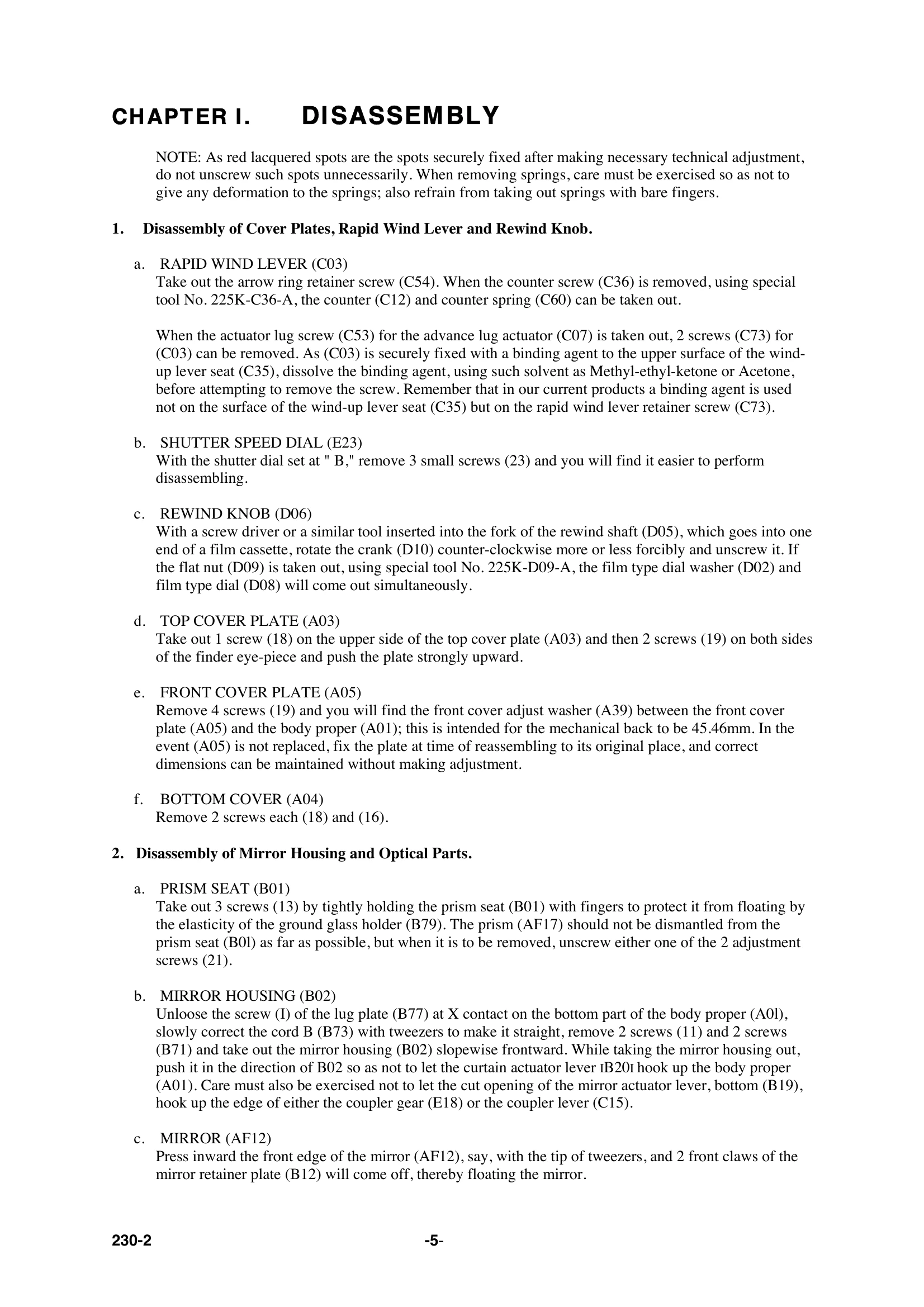 Manual for PENTAX S3
