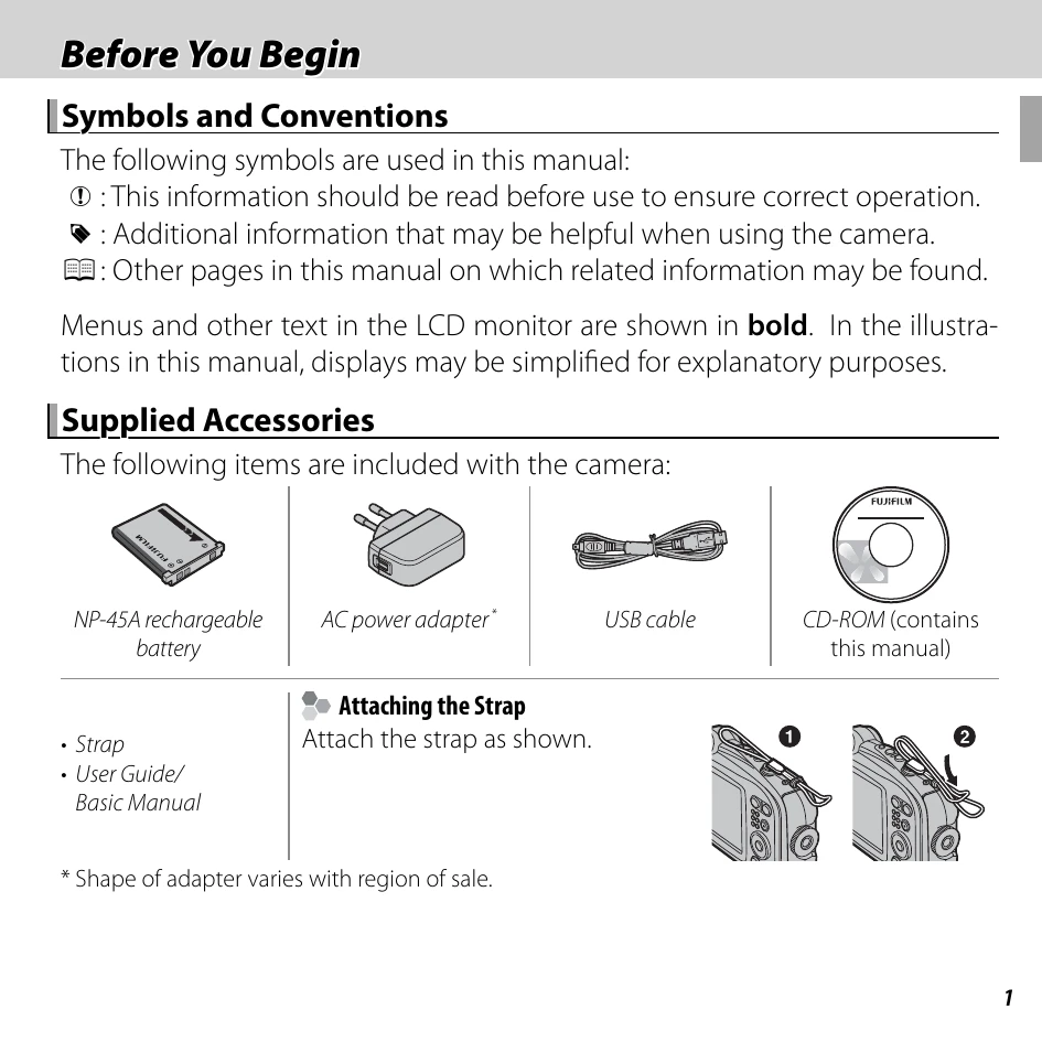 Manual for FINEPIX XP60
