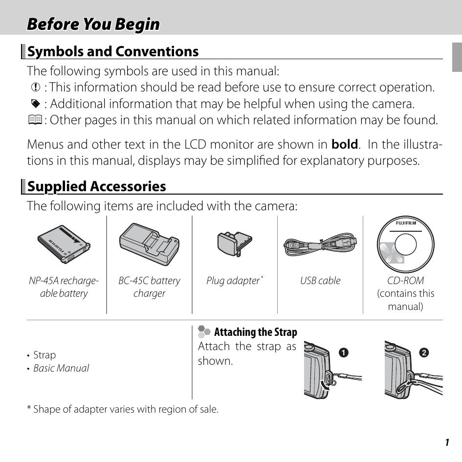 Manual for FINEPIX Z1000EXR