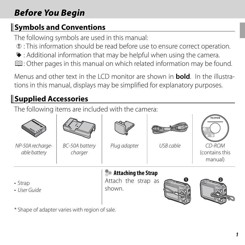 Manual for FINEPIX XP150/XP160 FINEPIX XP100/XP110