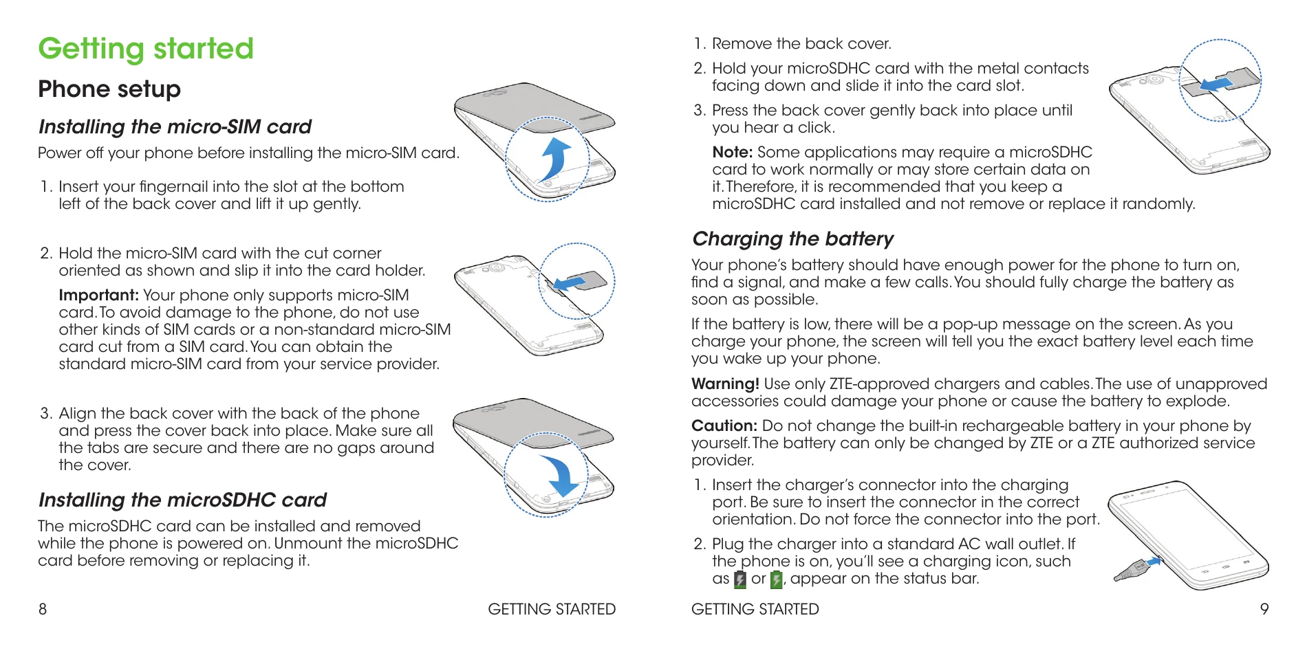 Manual for ZTE Fanfare
