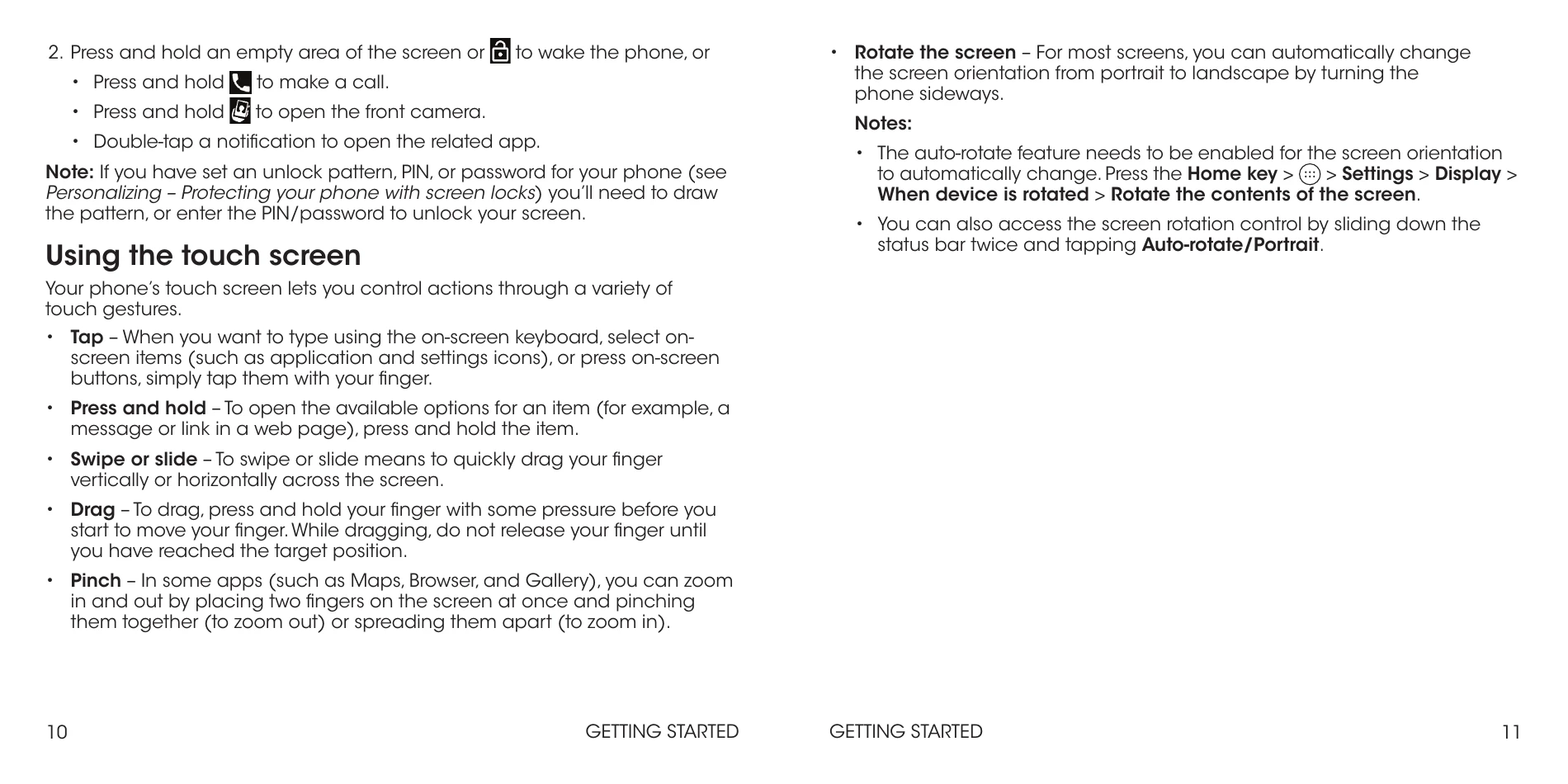 Manual for ZTE Prelude+