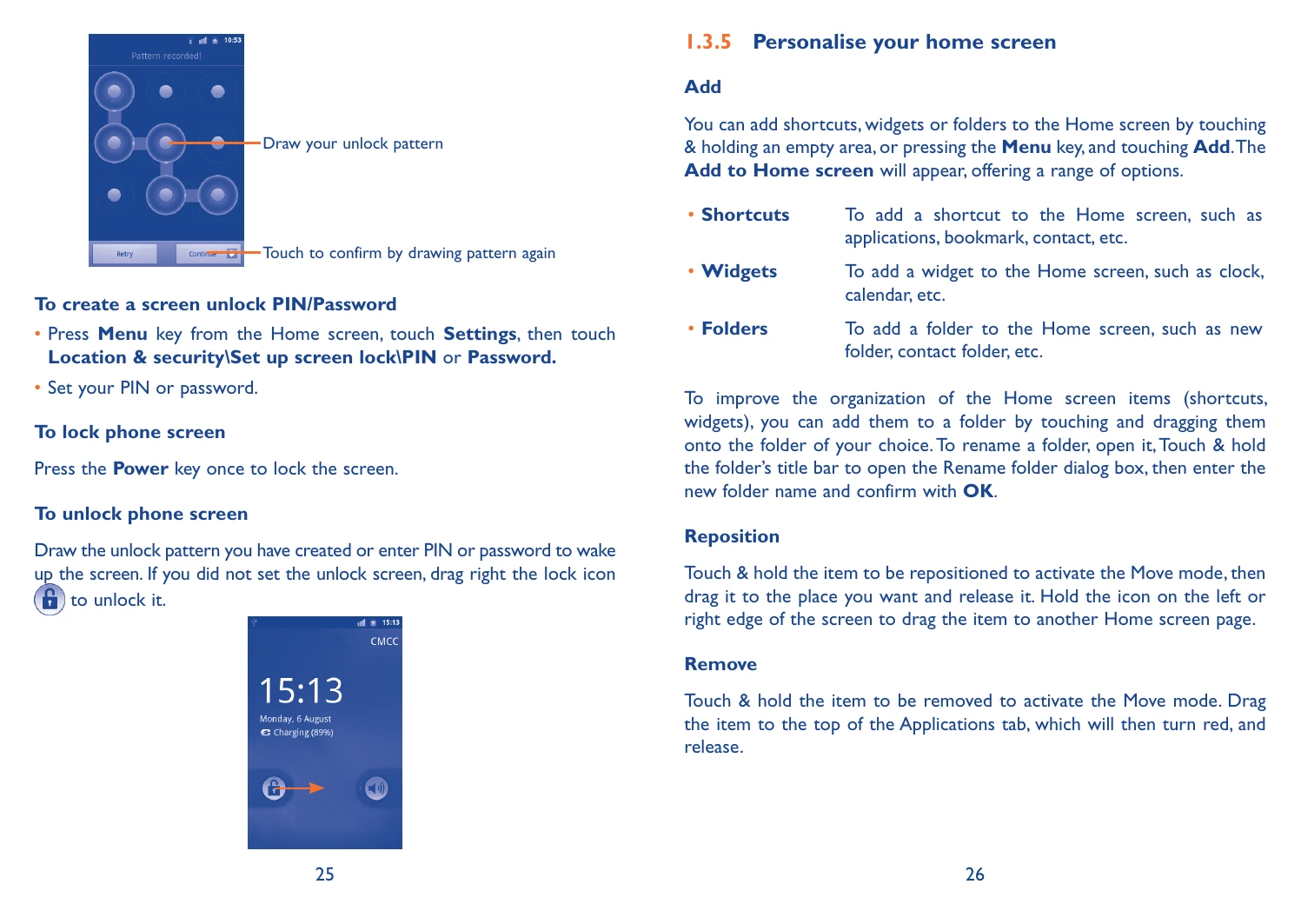Manual for one touch 983