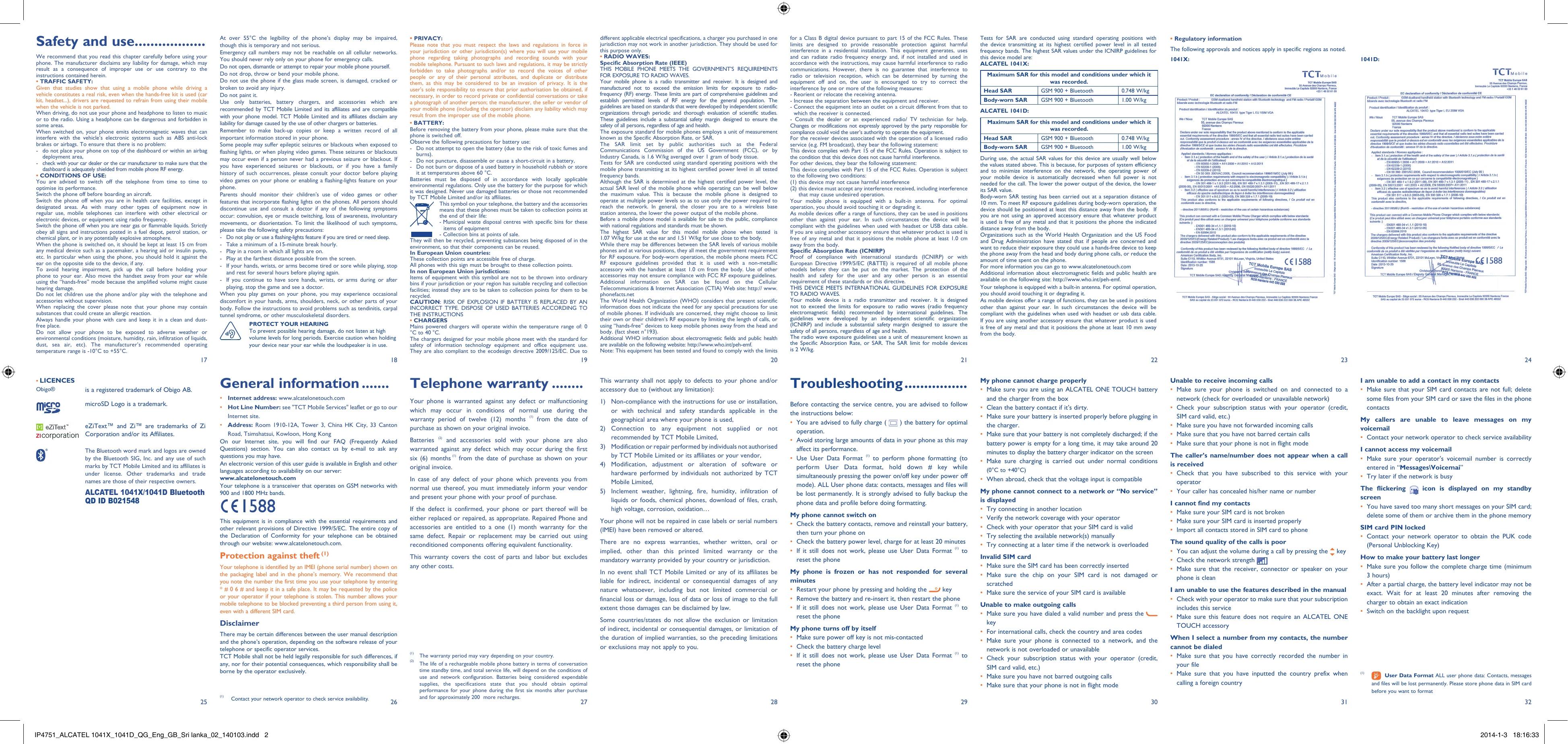 Manual for 10-41X
