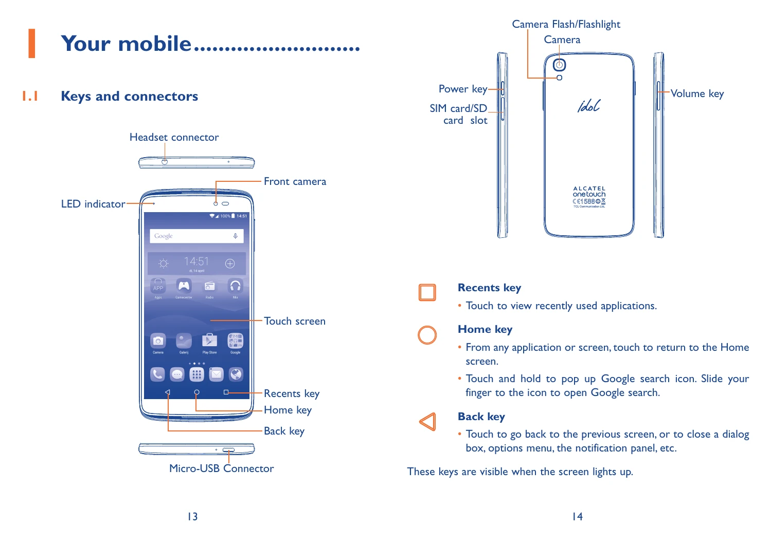 Manual for idol3