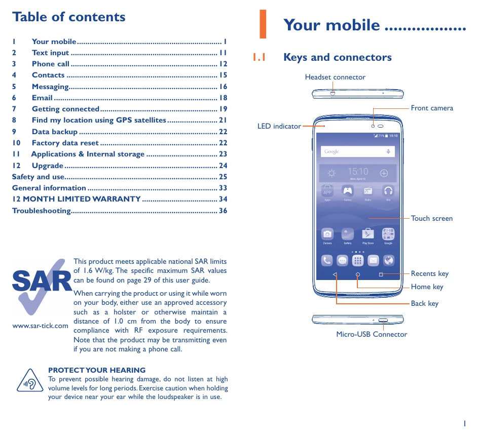 Manual for idol3