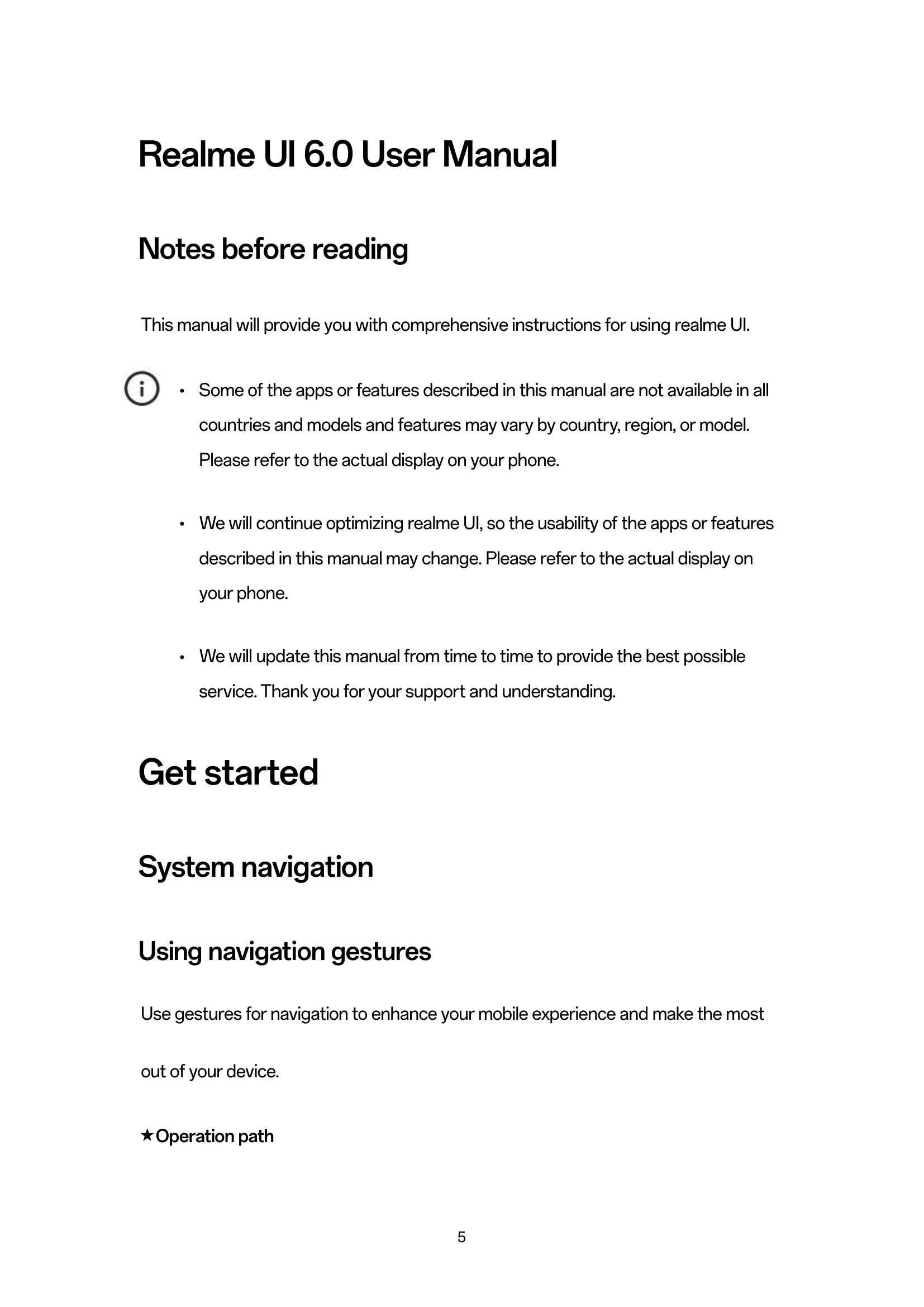 Manual for UI 6.0