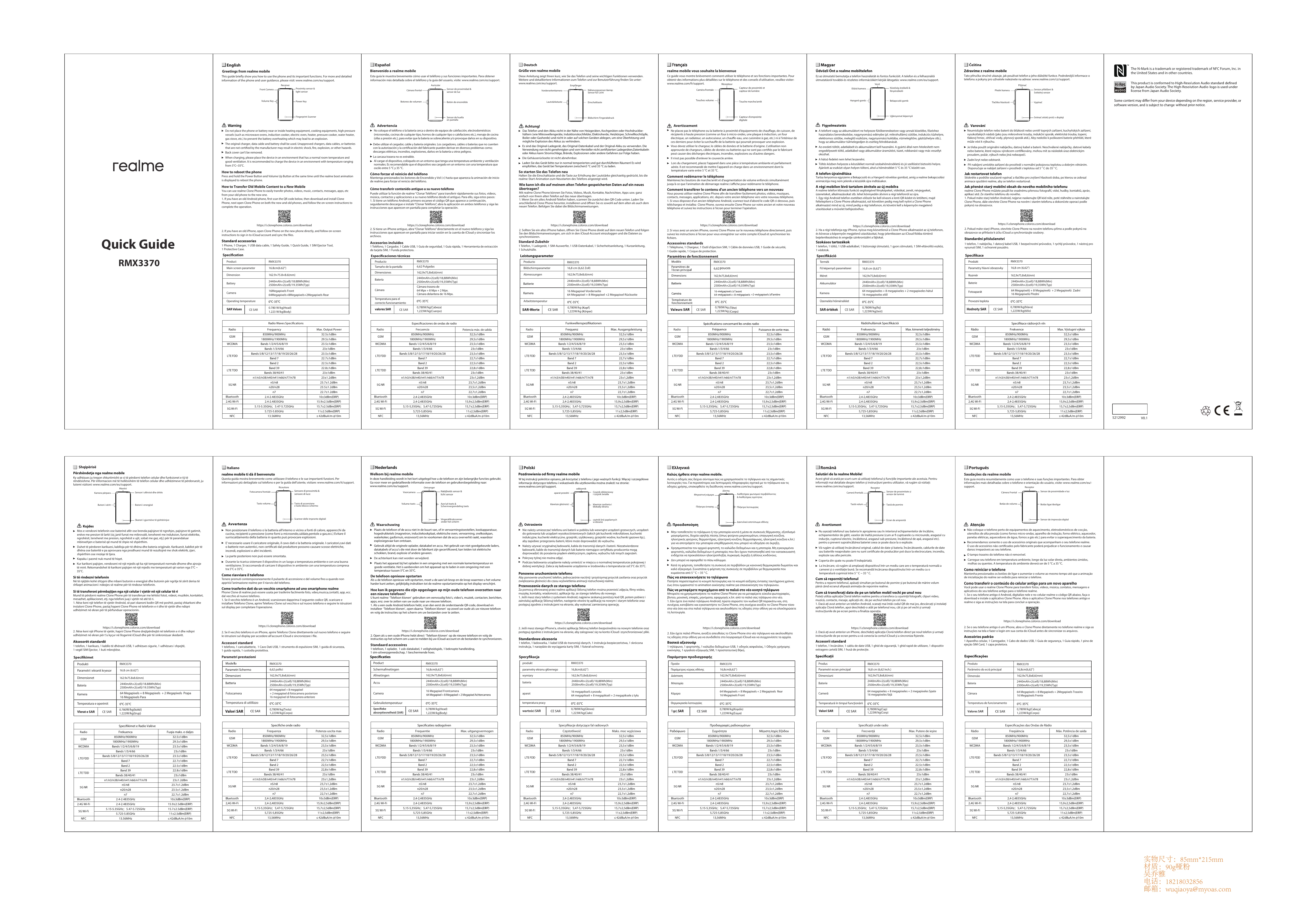 Manual for RMX3370